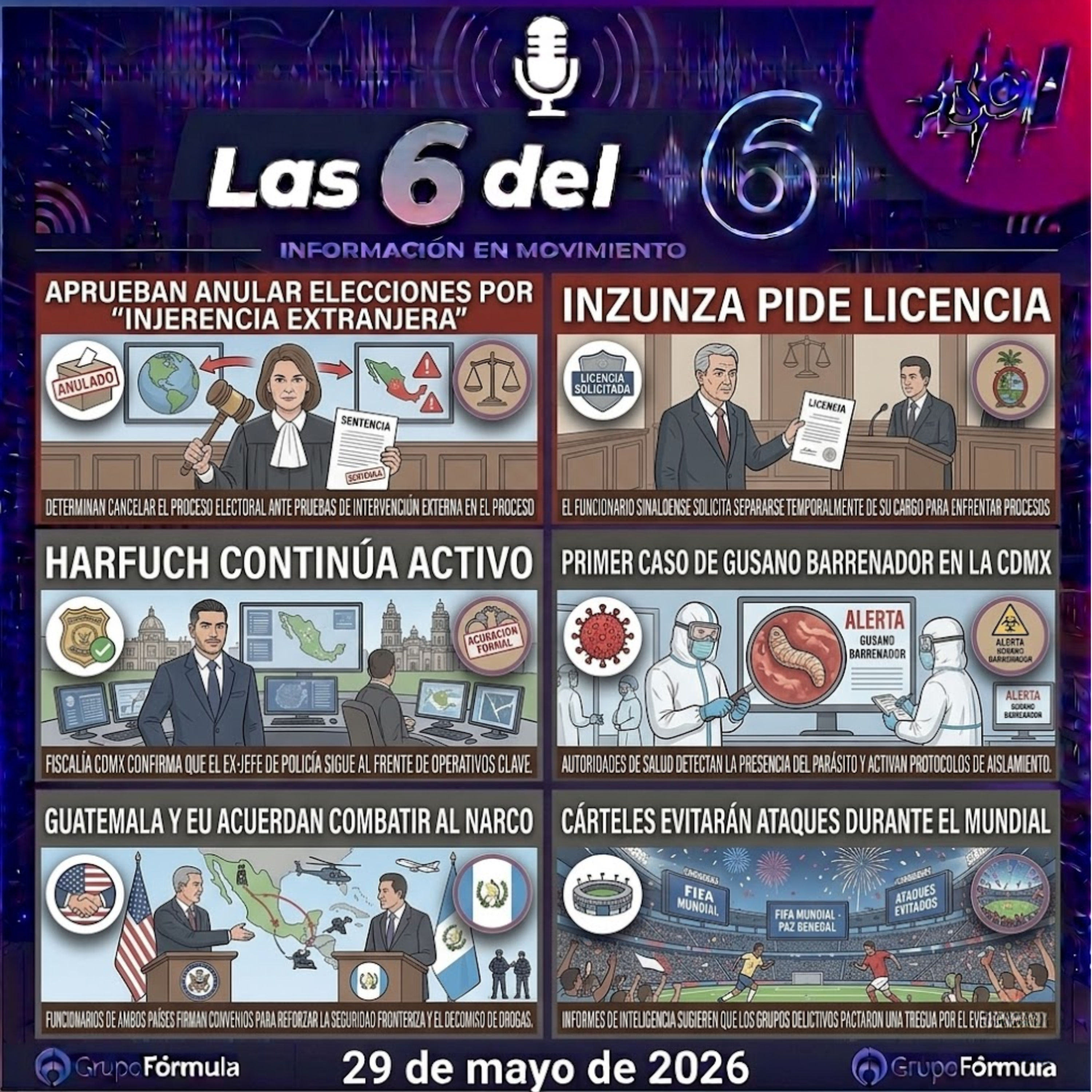 29 de mayo de 2026 | Aprueban anular elecciones por “injerencia extranjera” episode artwork
