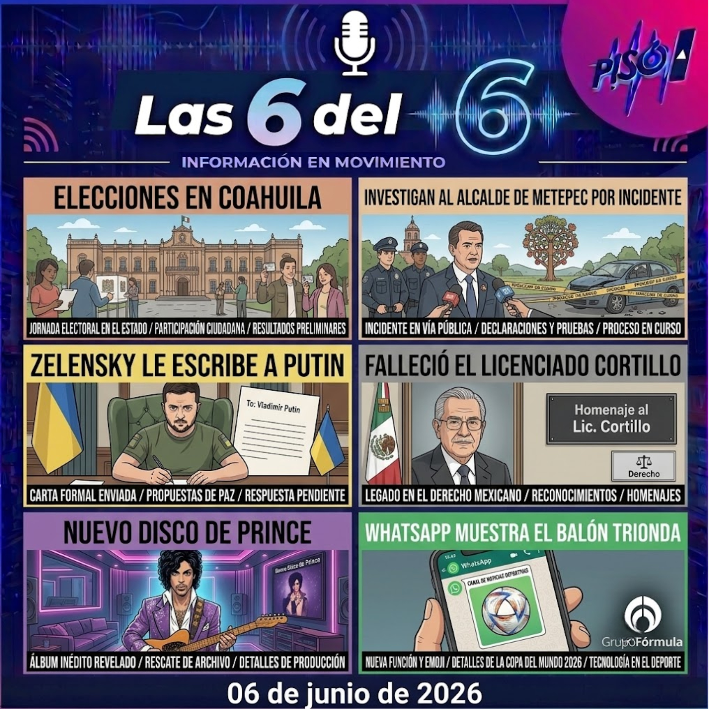 06 de mayo de 2026 | Coahuila vota, Metepec arde y WhatsApp ya se mundializó episode artwork