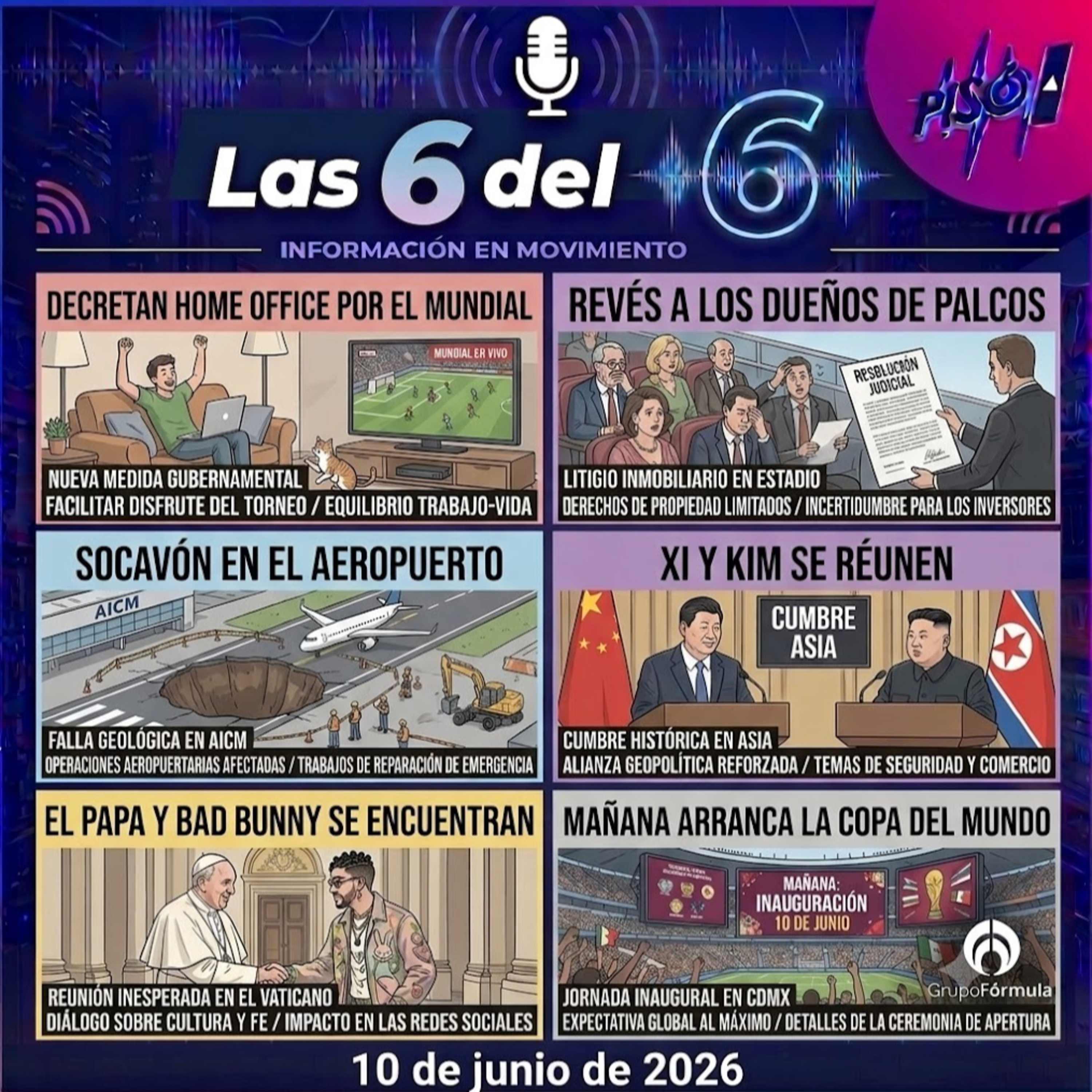 Portada de Las 6 del 6
