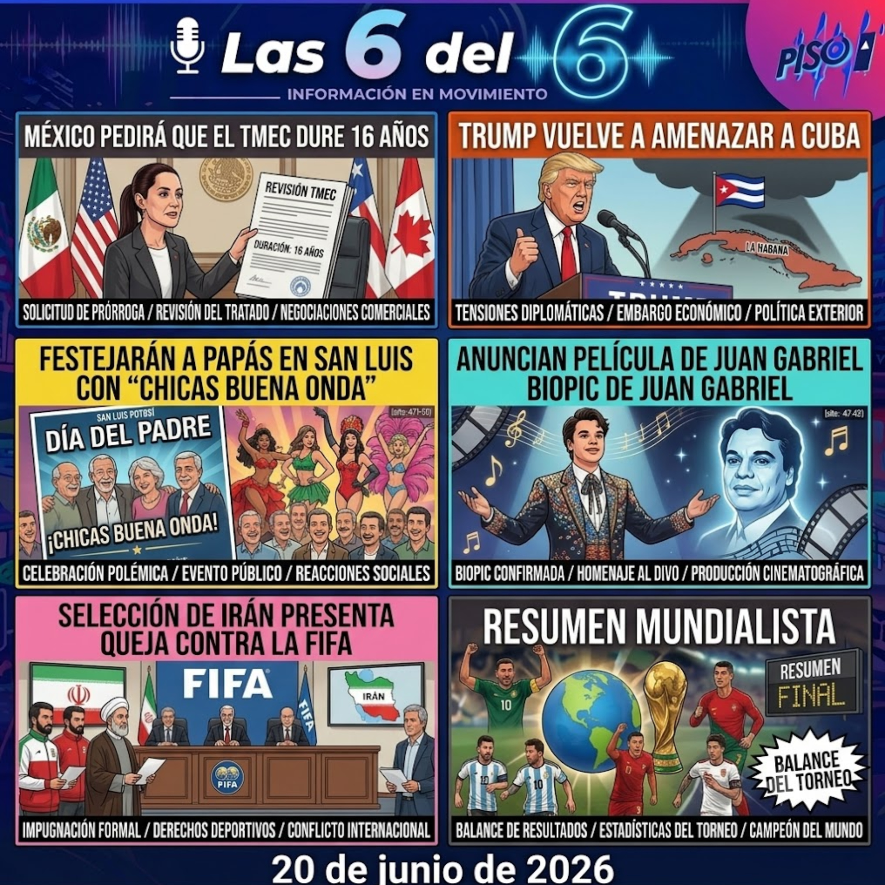 Portada de Las 6 del 6