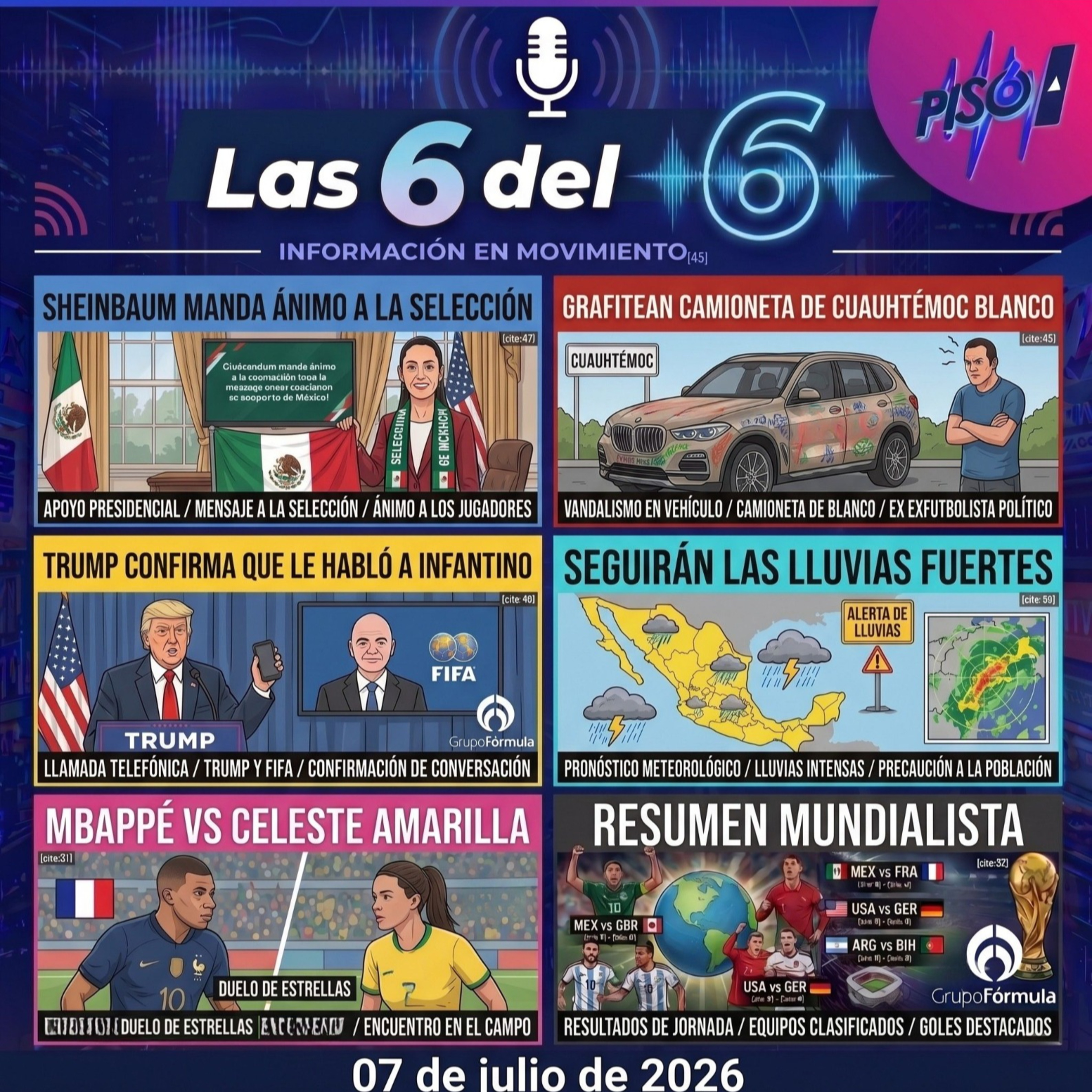 Portada de Las 6 del 6
