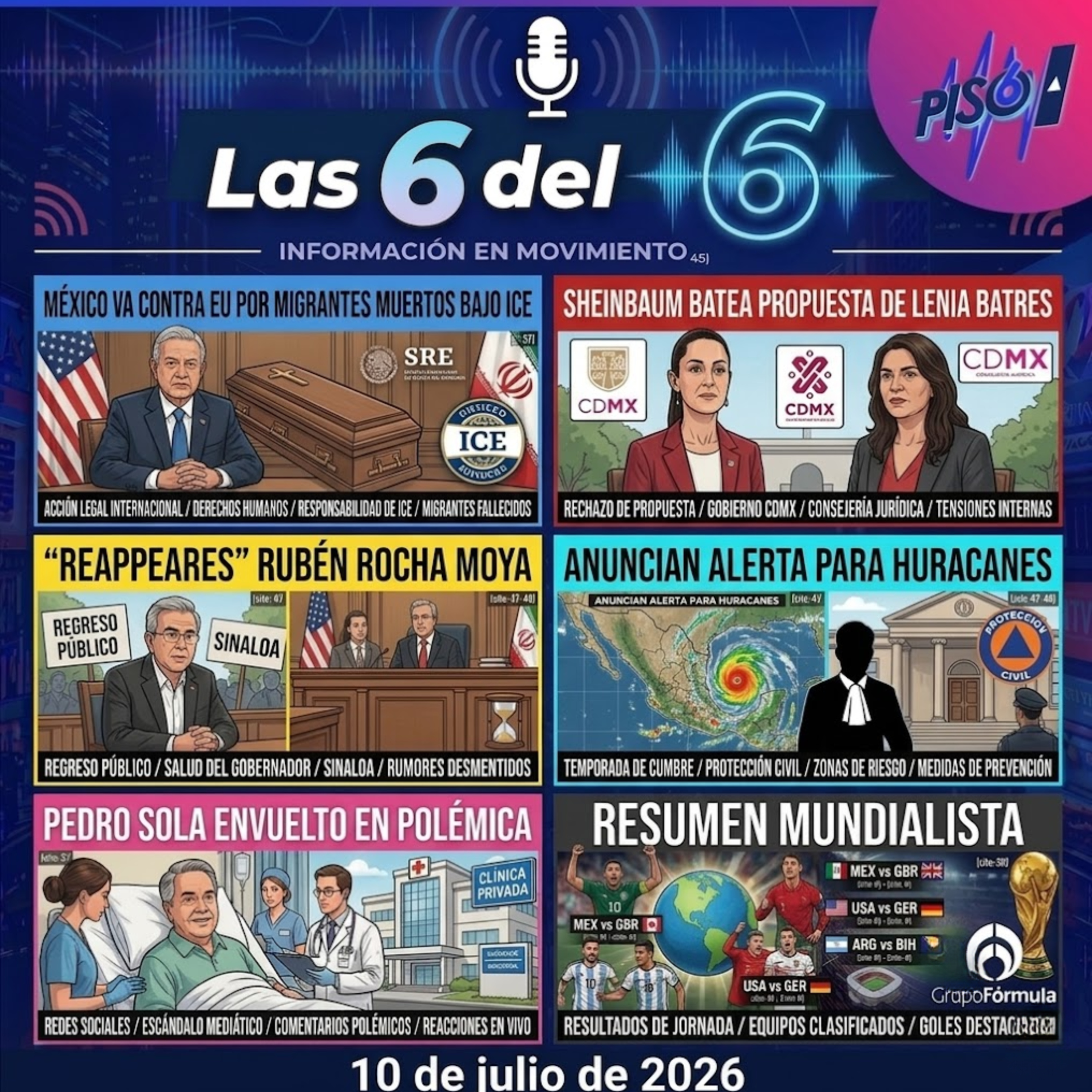 Portada de Las 6 del 6