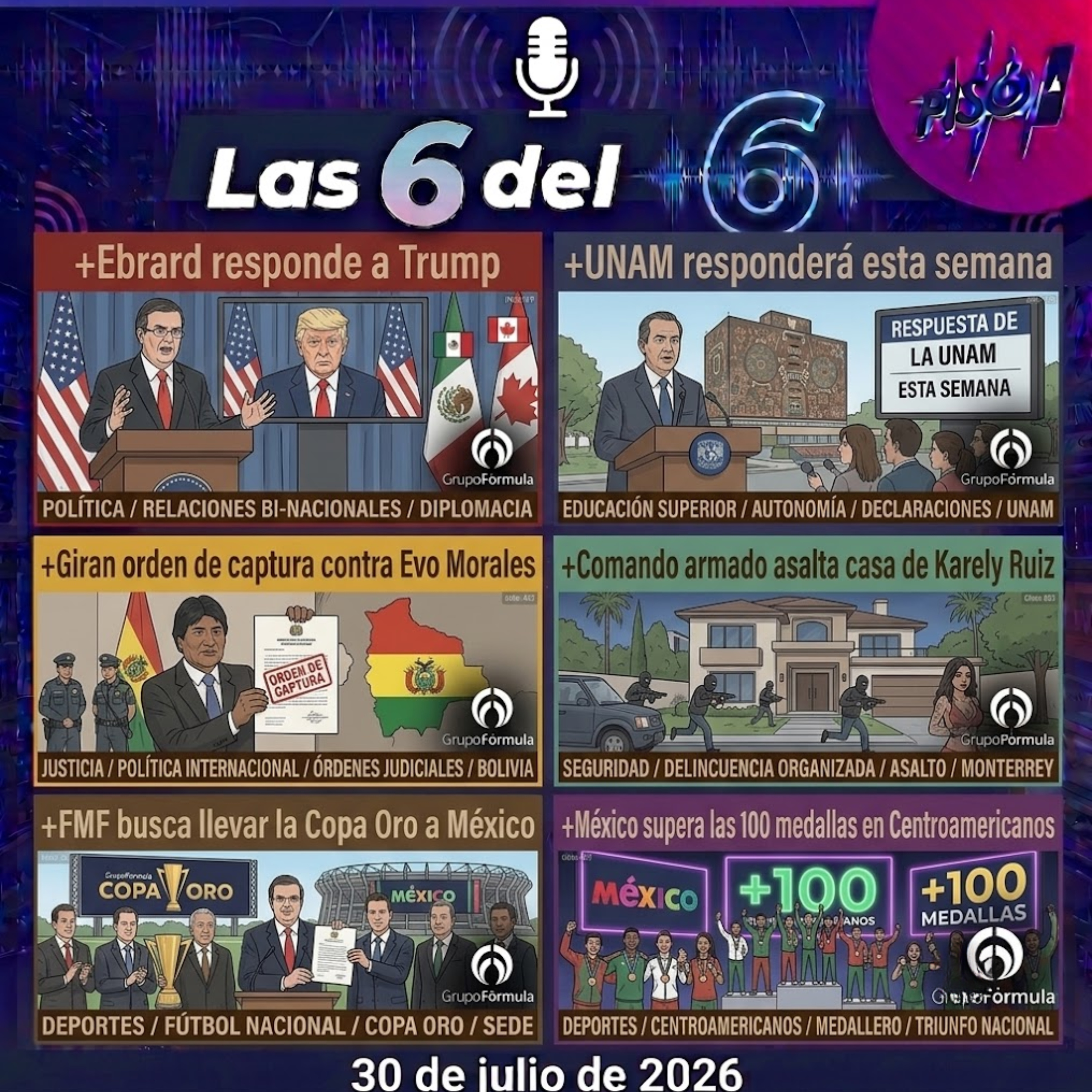 Portada de Las 6 del 6