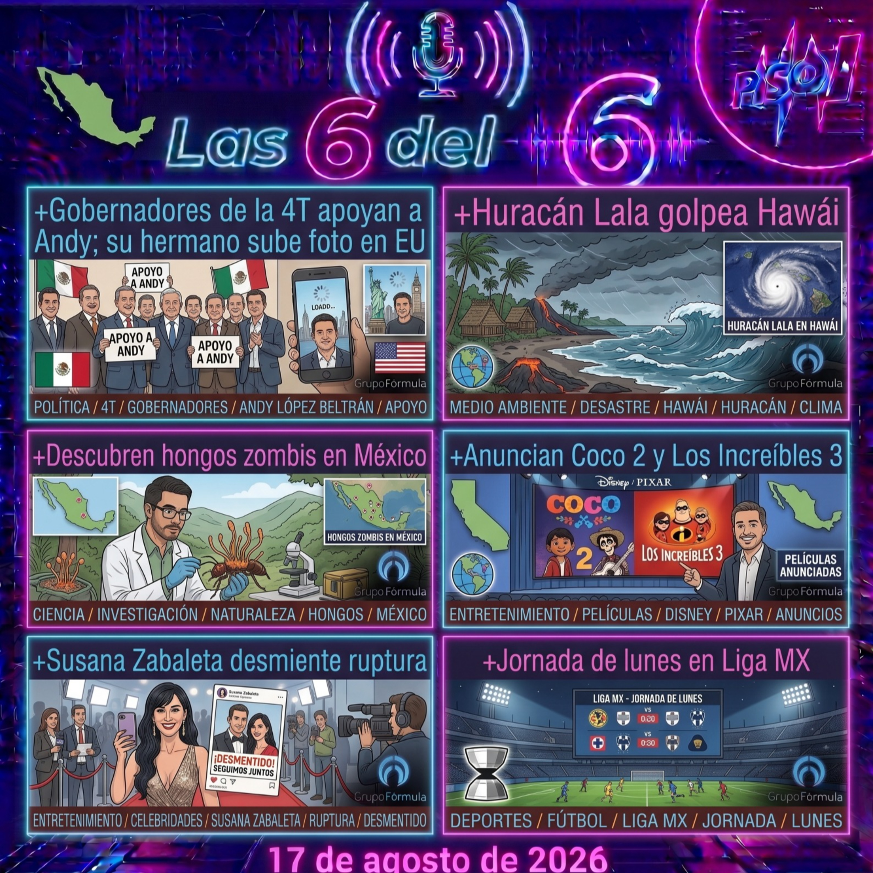 Portada de Las 6 del 6