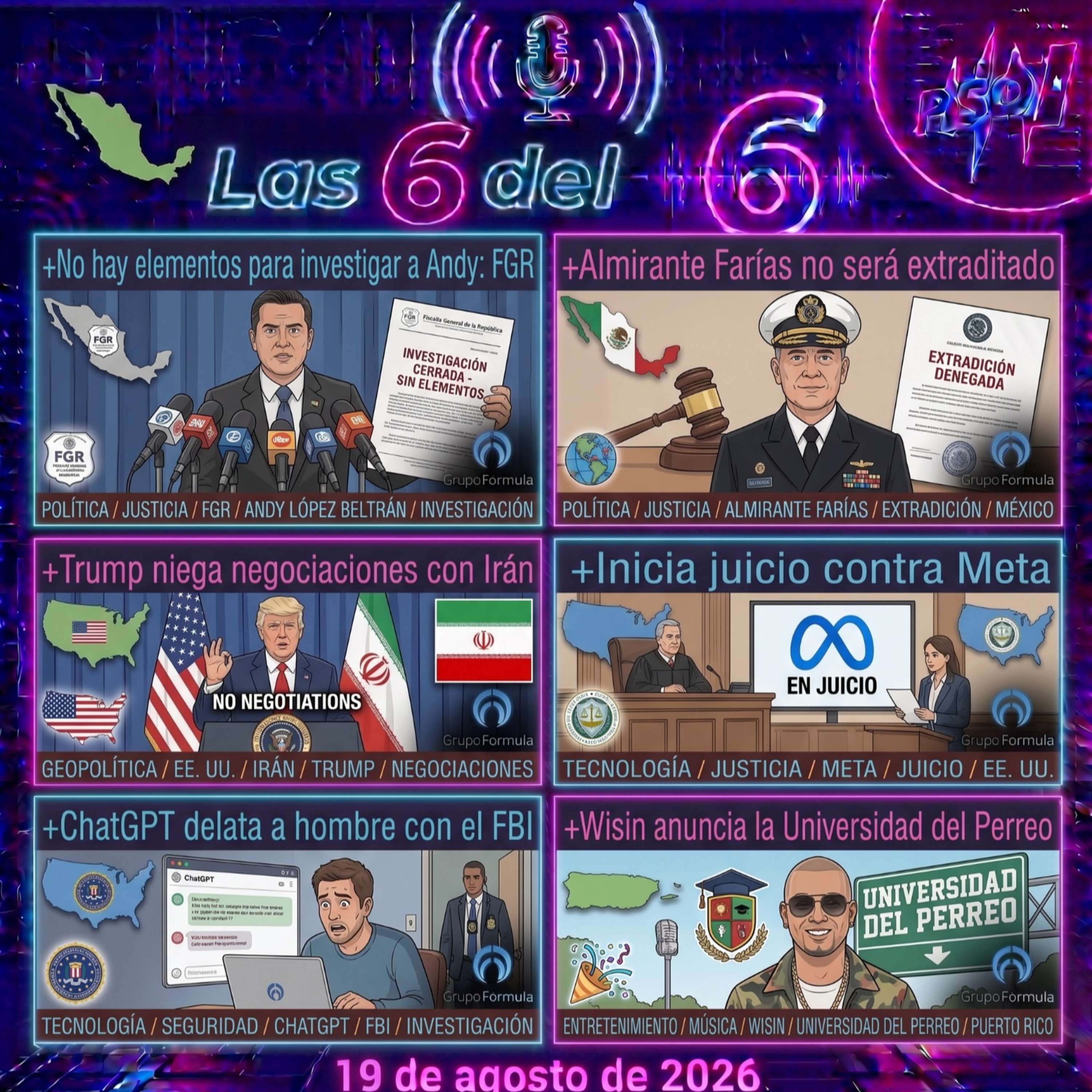 Portada de Las 6 del 6