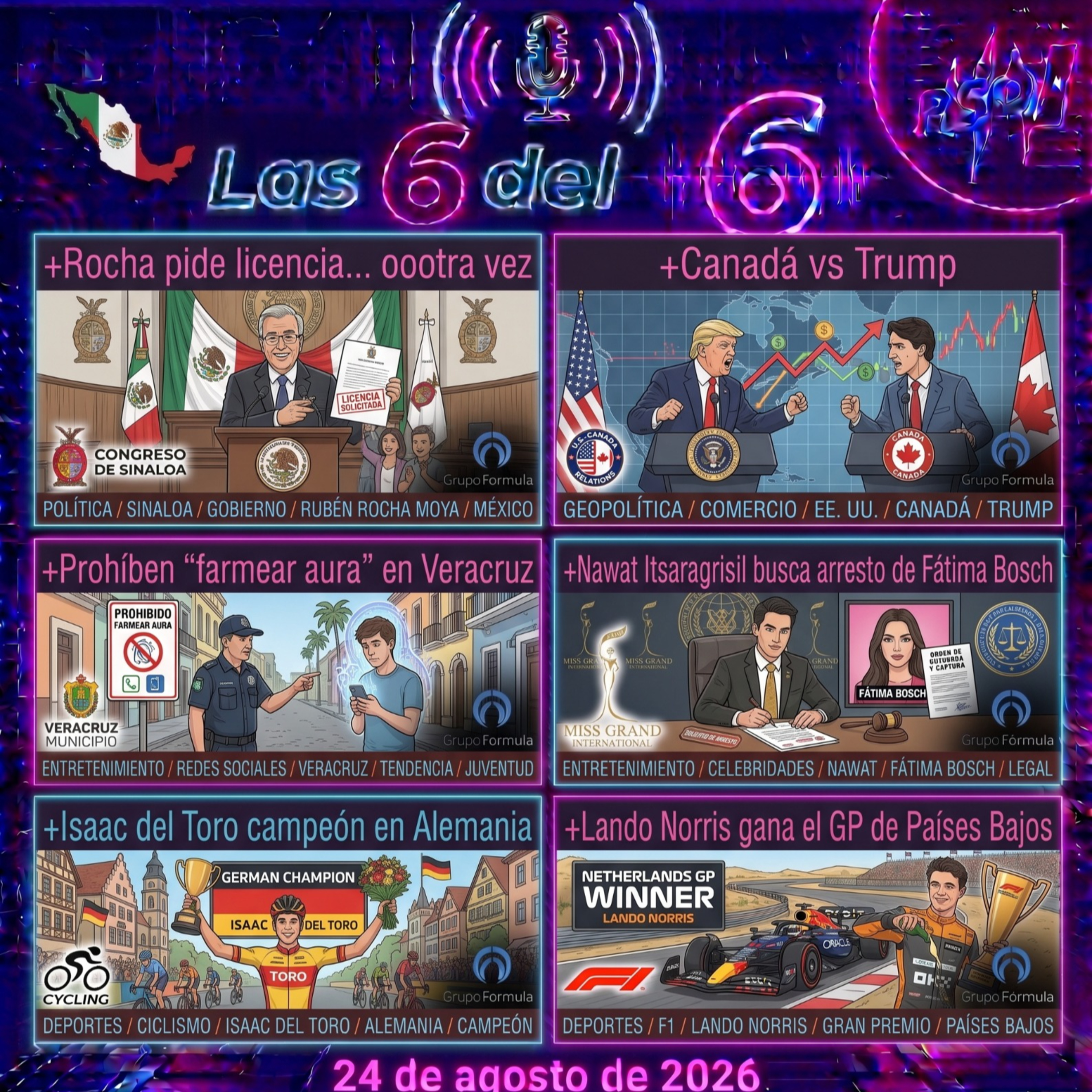 Portada de Las 6 del 6