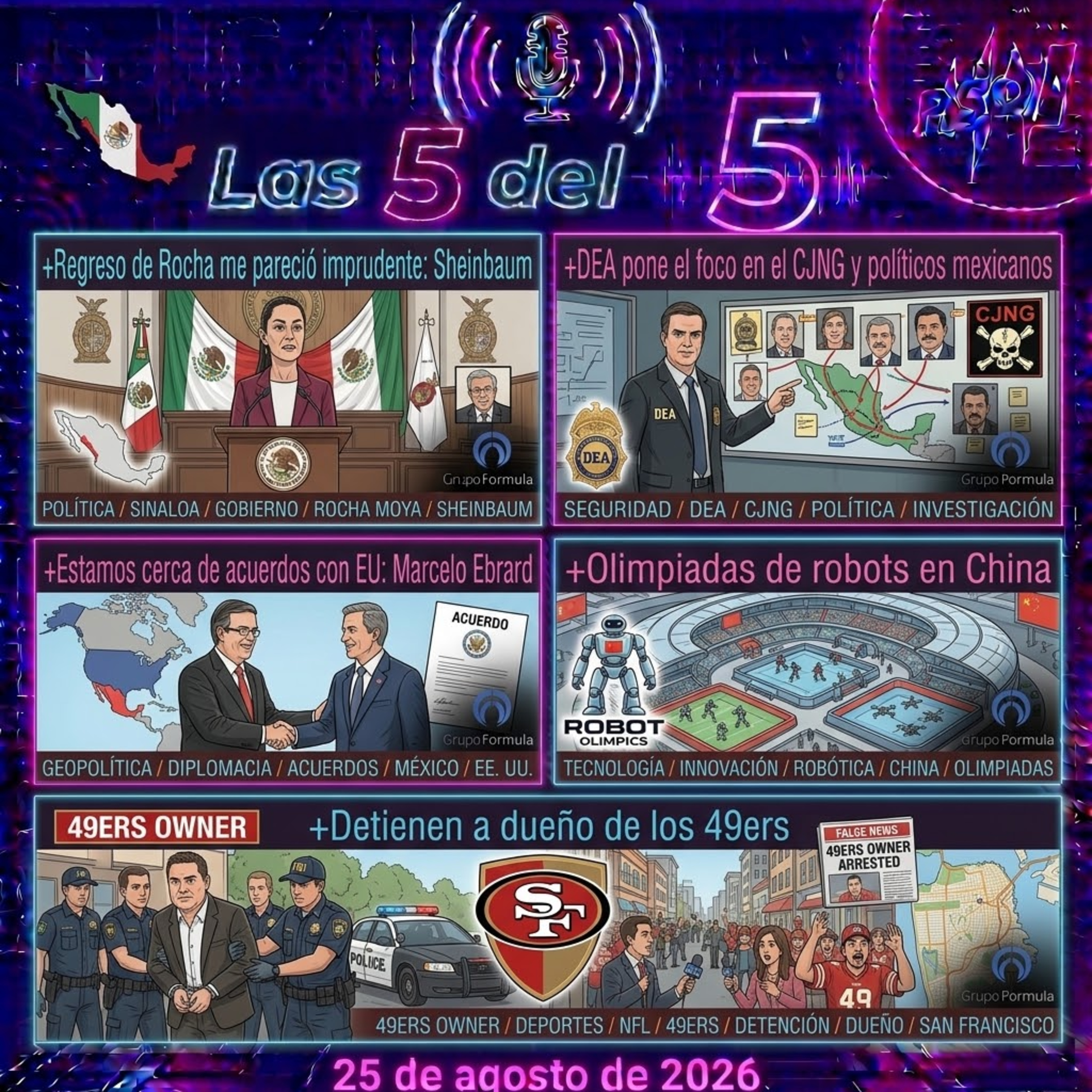 Portada de Las 6 del 6