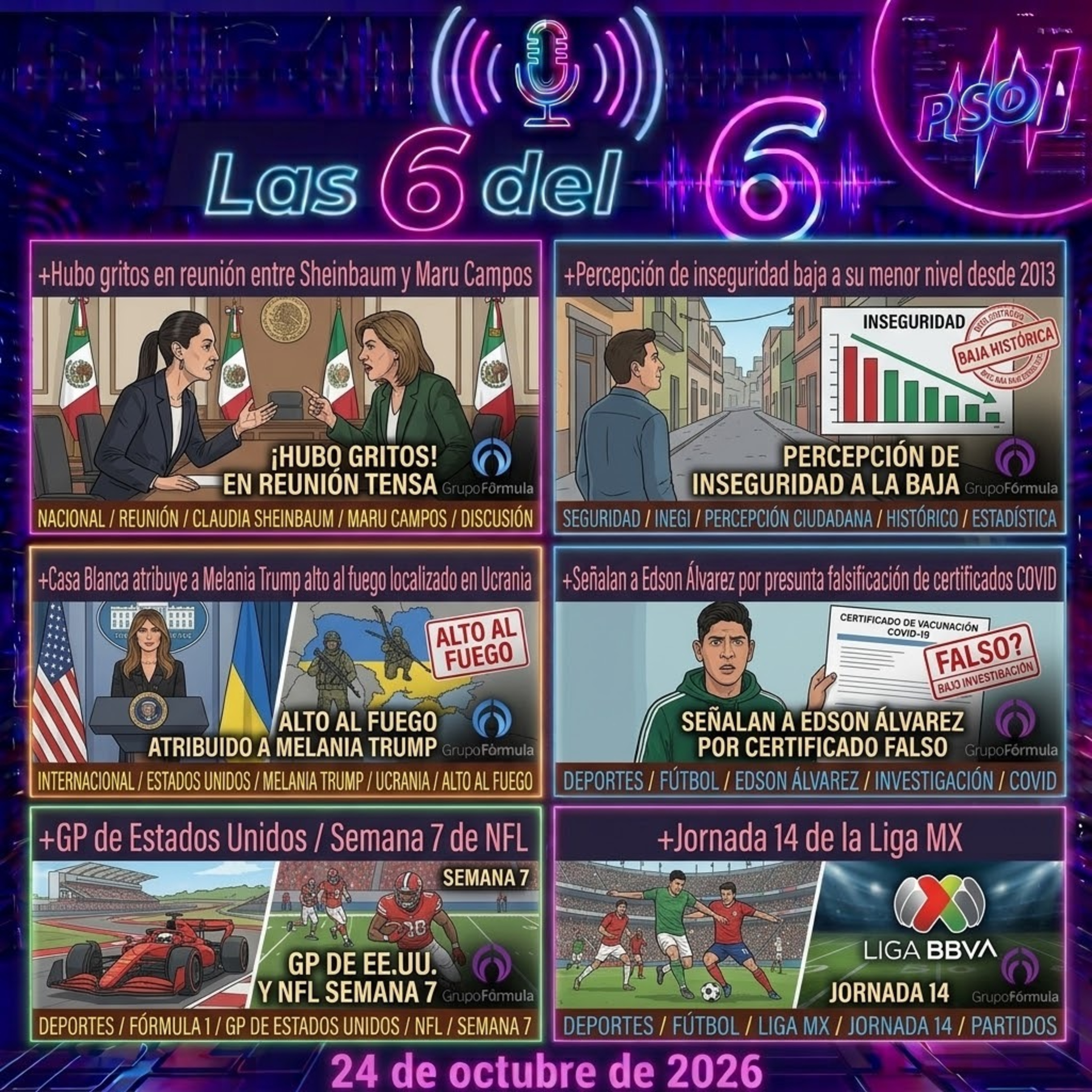 Portada de Las 6 del 6