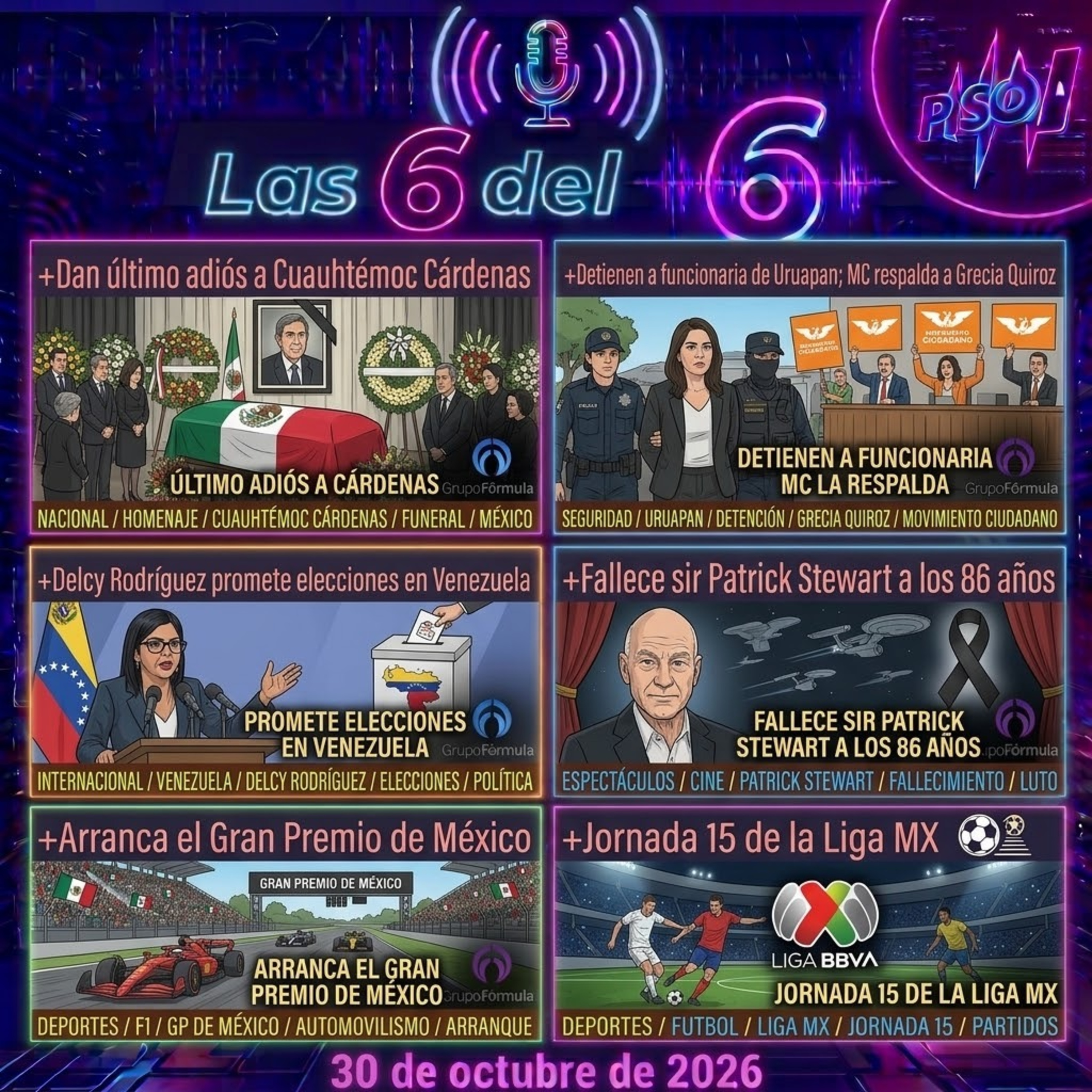 Portada de Las 6 del 6