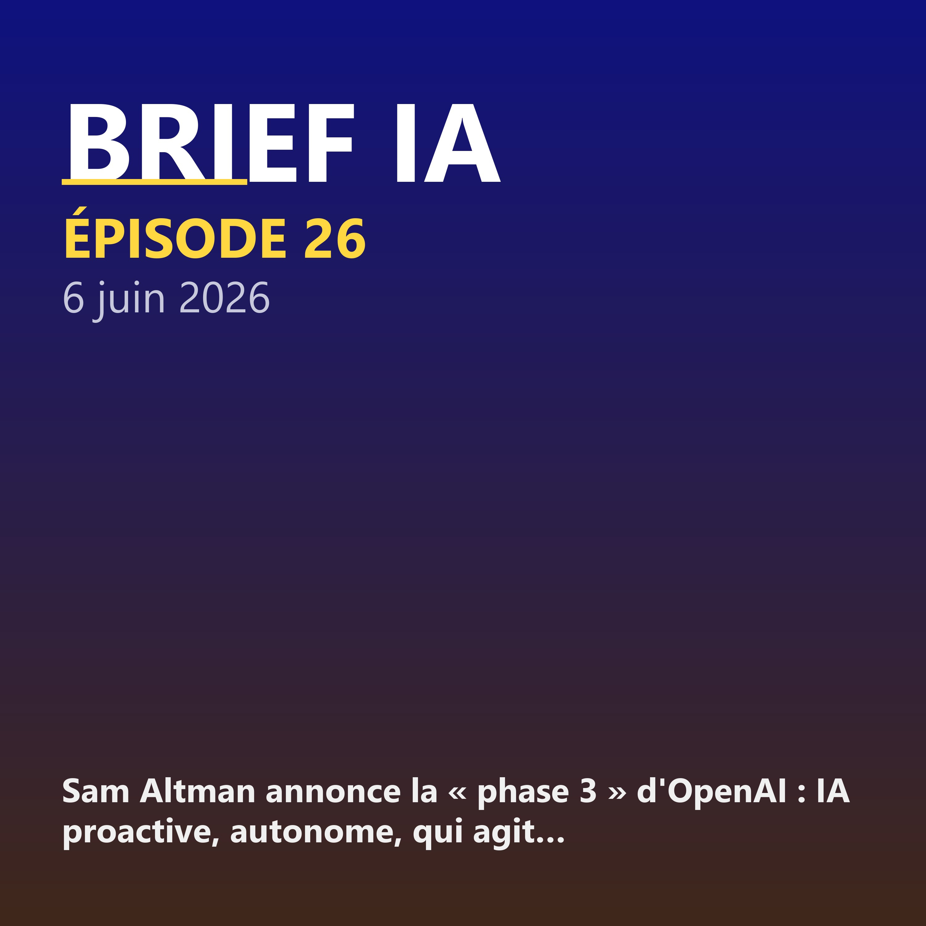 Sam Altman annonce la « phase 3 » d'OpenAI, ChatGPT Dreaming en détail, Google Pomelli ajoute un agent qui construit l' ADN