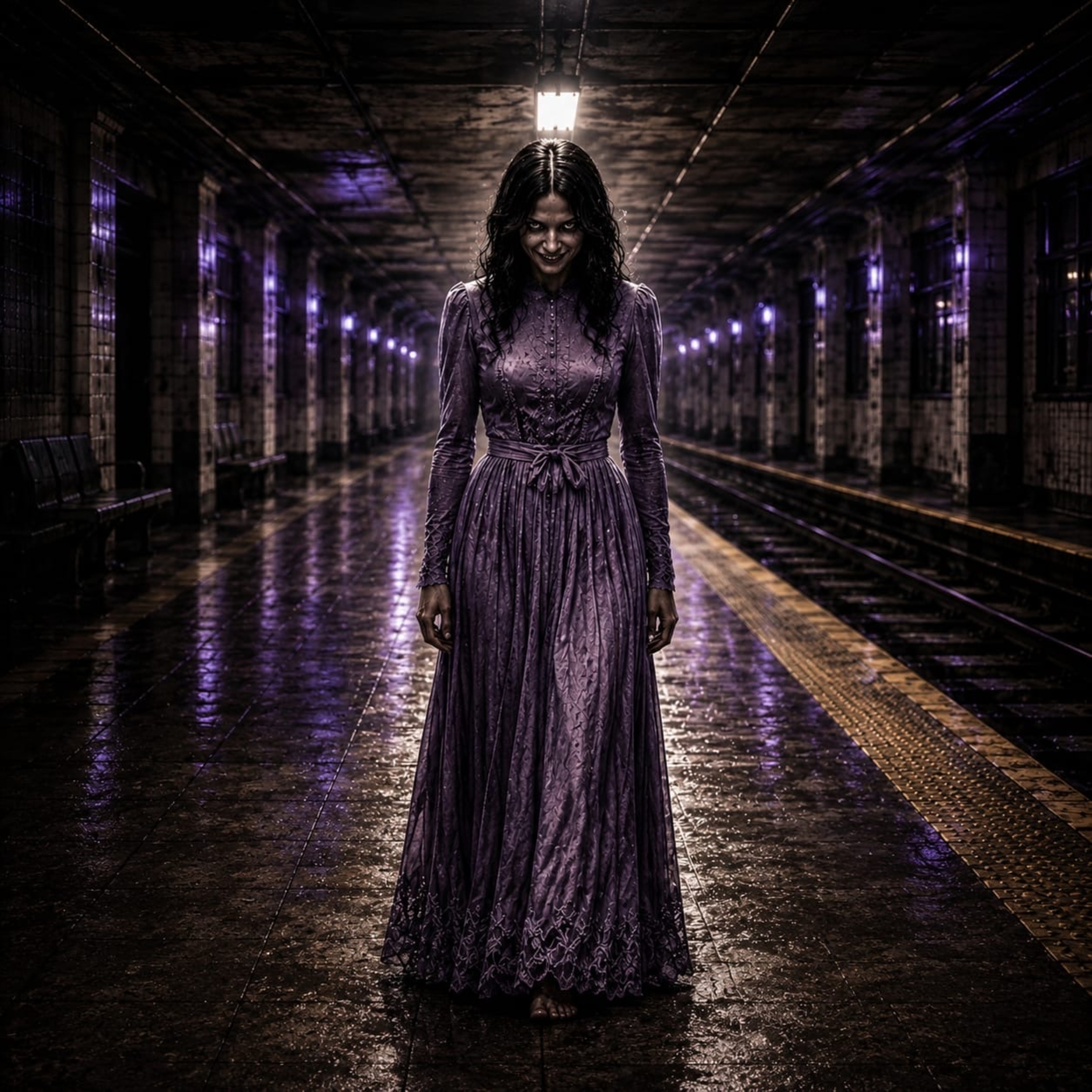 ¿De noche en el metro? | La mujer sonriente del Metro episode artwork