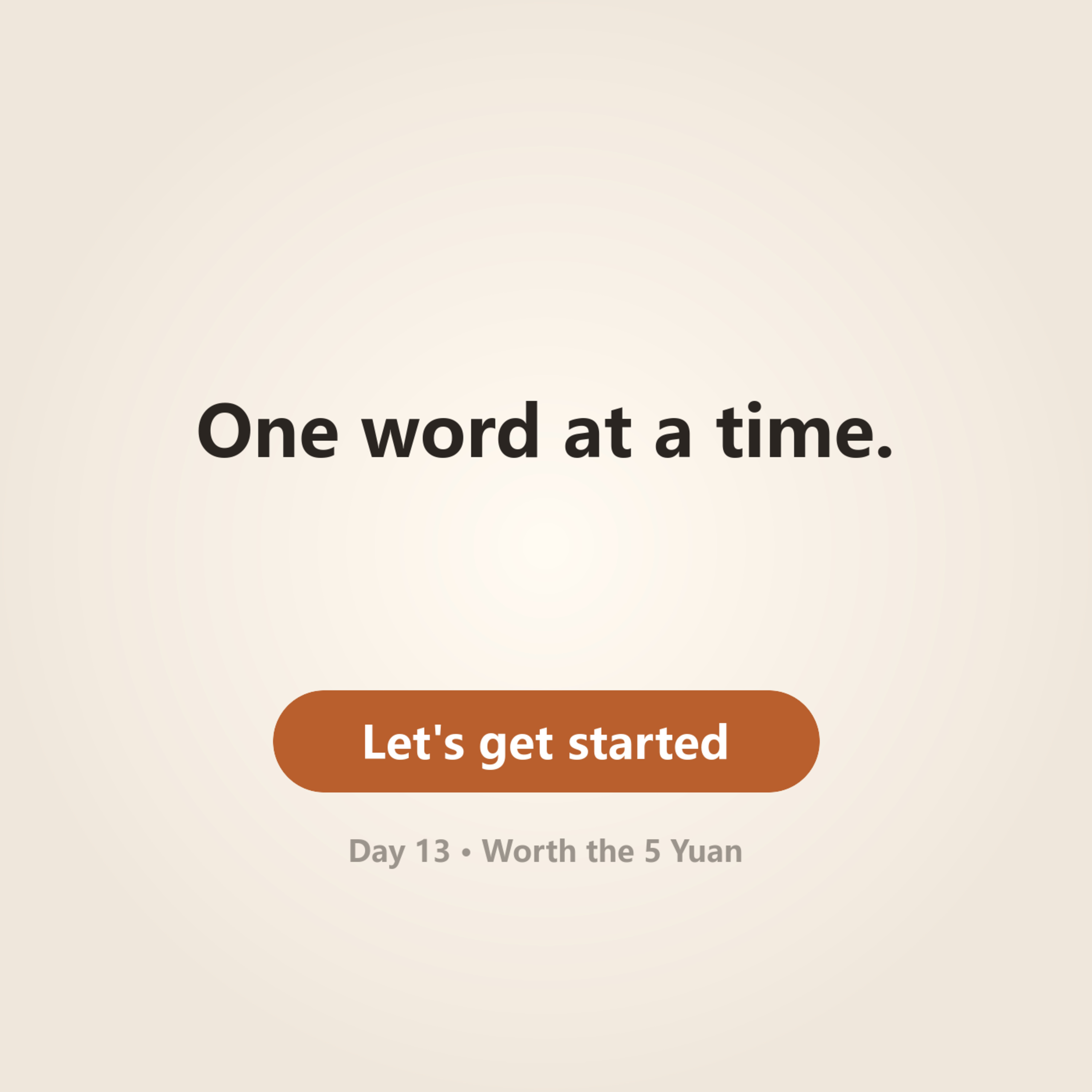 Day 13 · Worth the 5 Yuan episode artwork