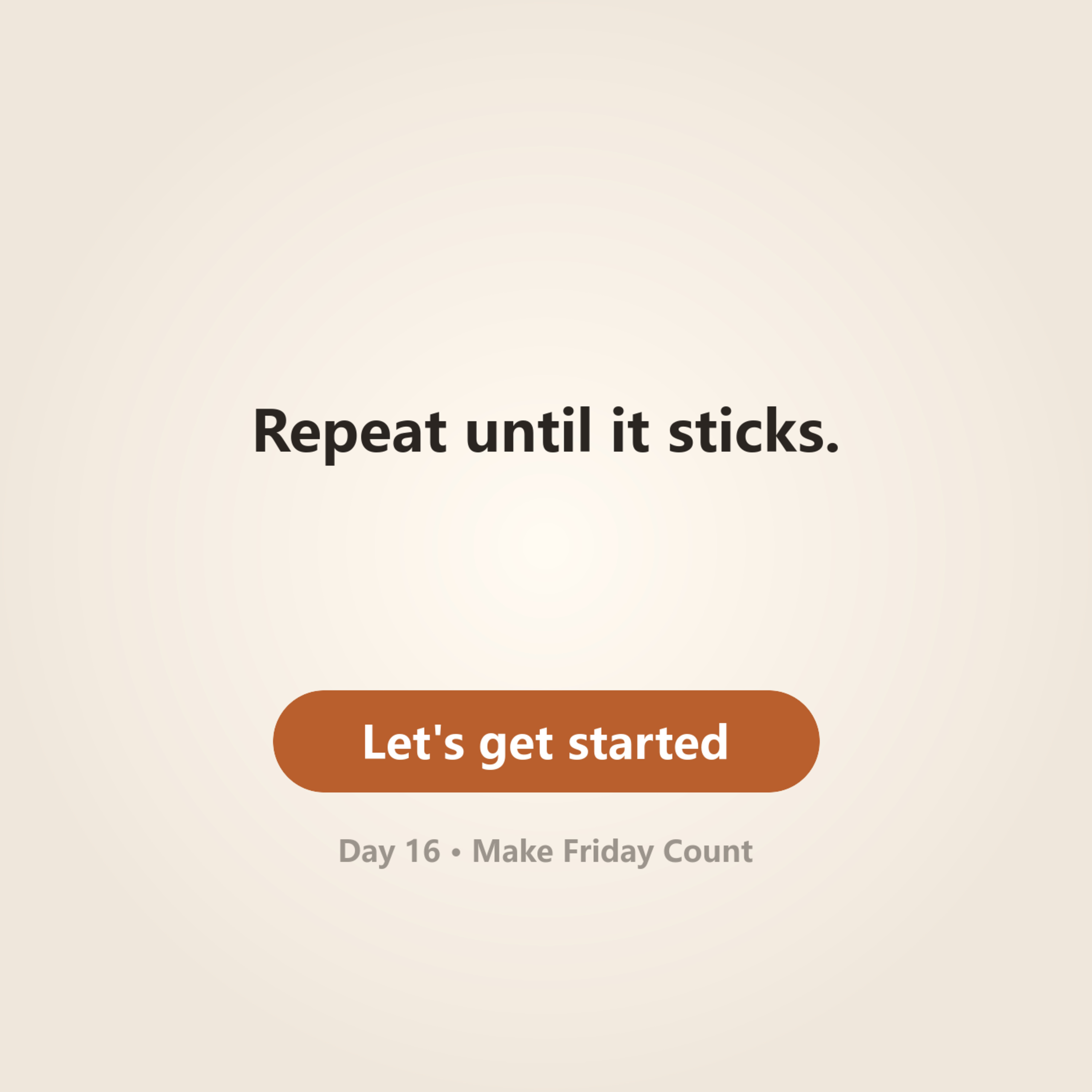 Day 16 · Make Friday Count episode artwork
