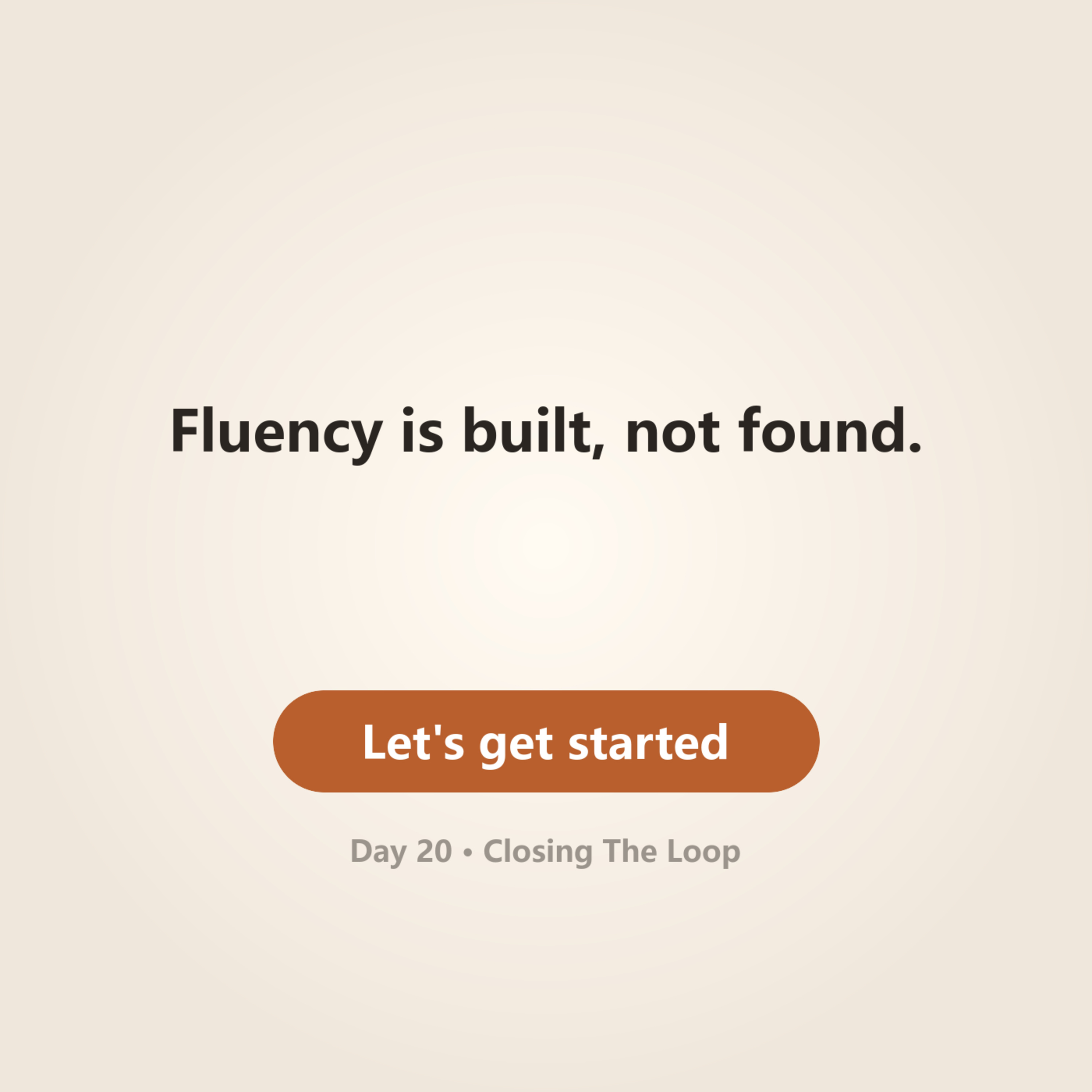 Day 20 · Closing The Loop episode artwork