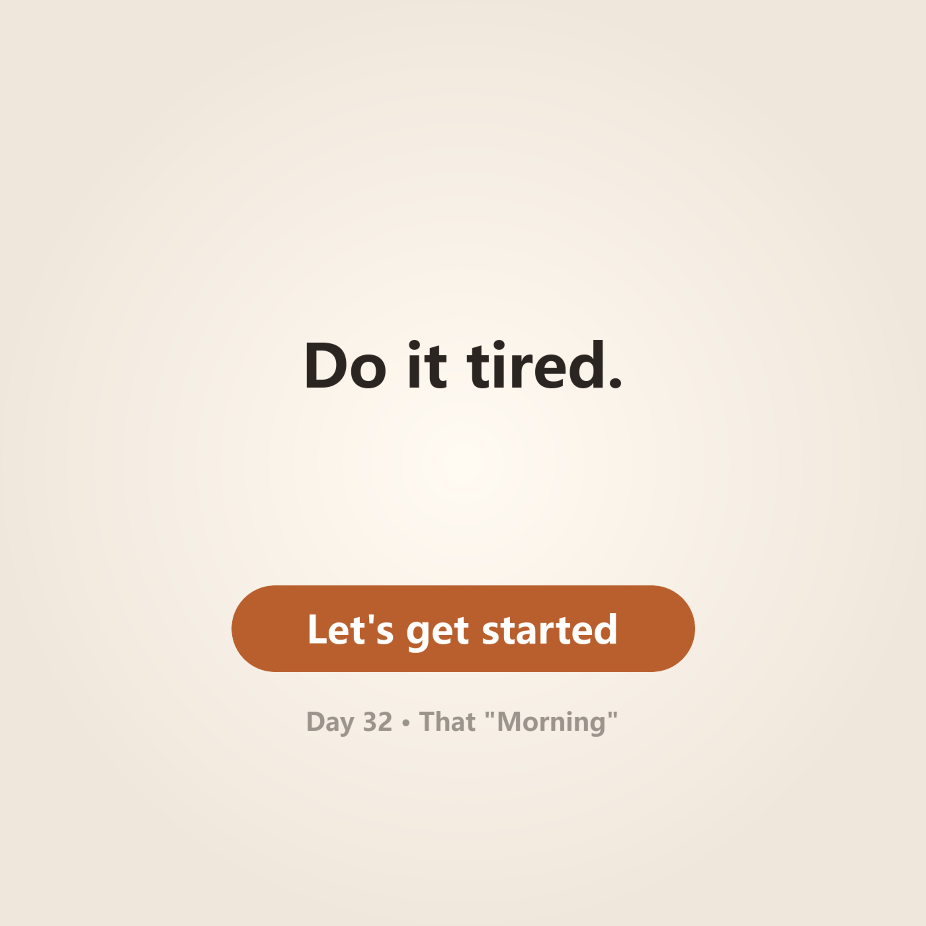 Day 32 · That "Morning" episode artwork