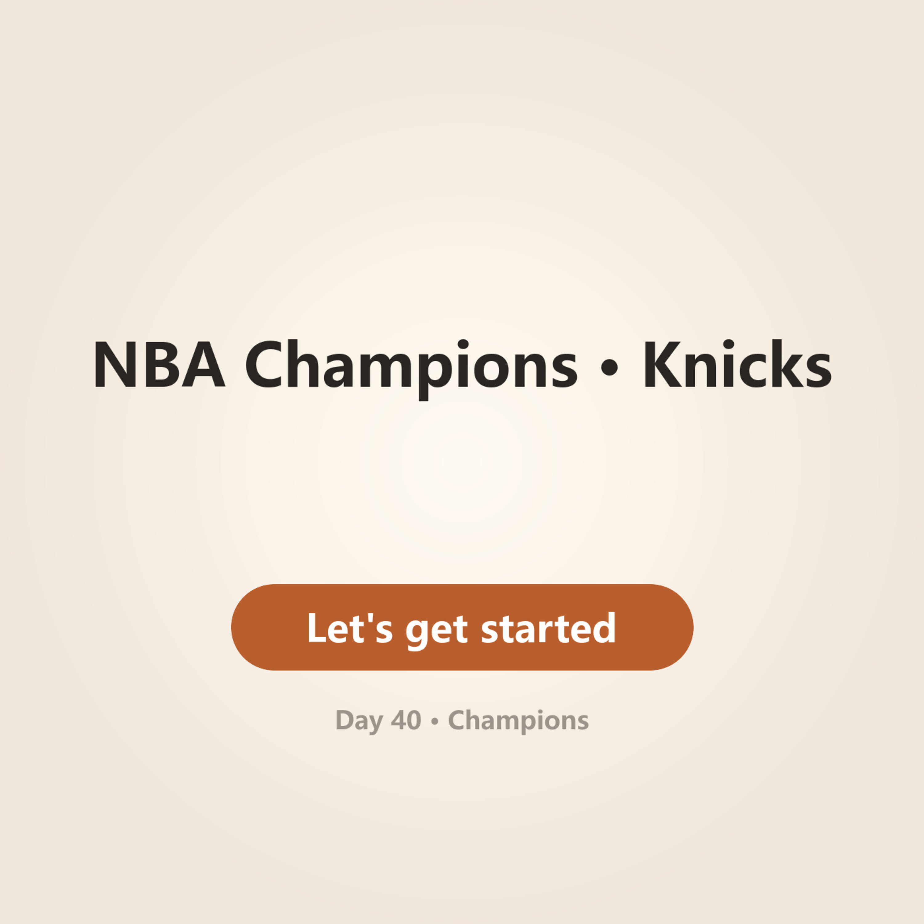 Day 40 · Champions episode artwork