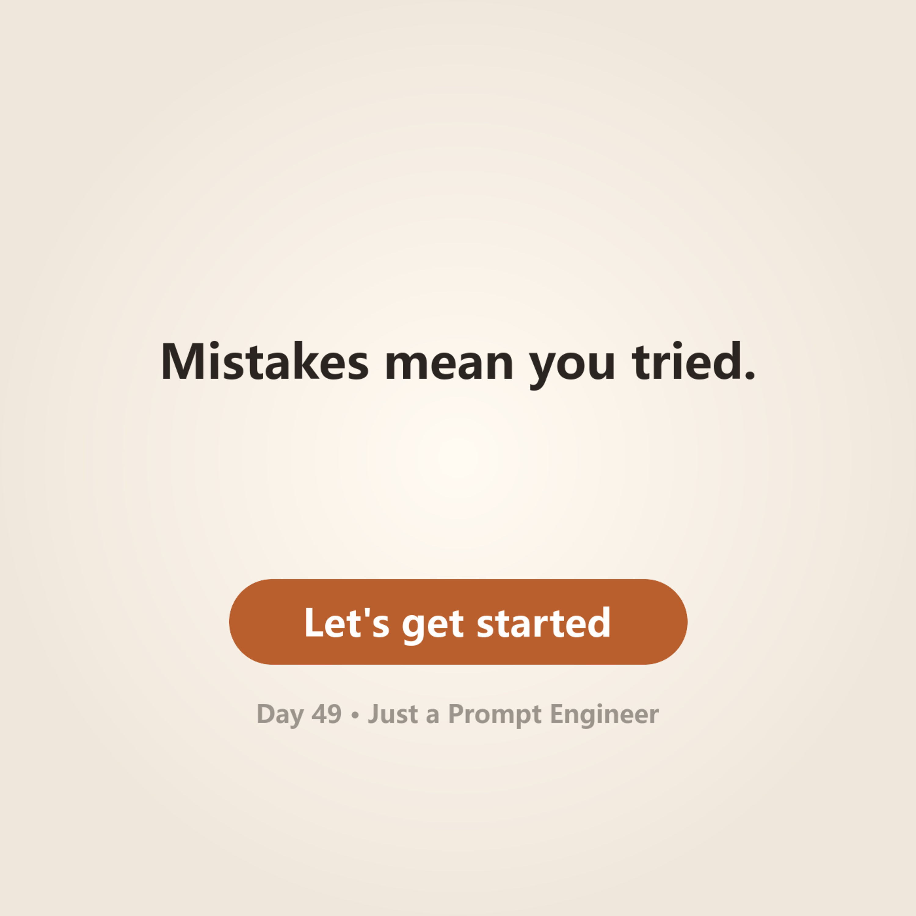 Day 49 · Just a Prompt Engineer episode artwork