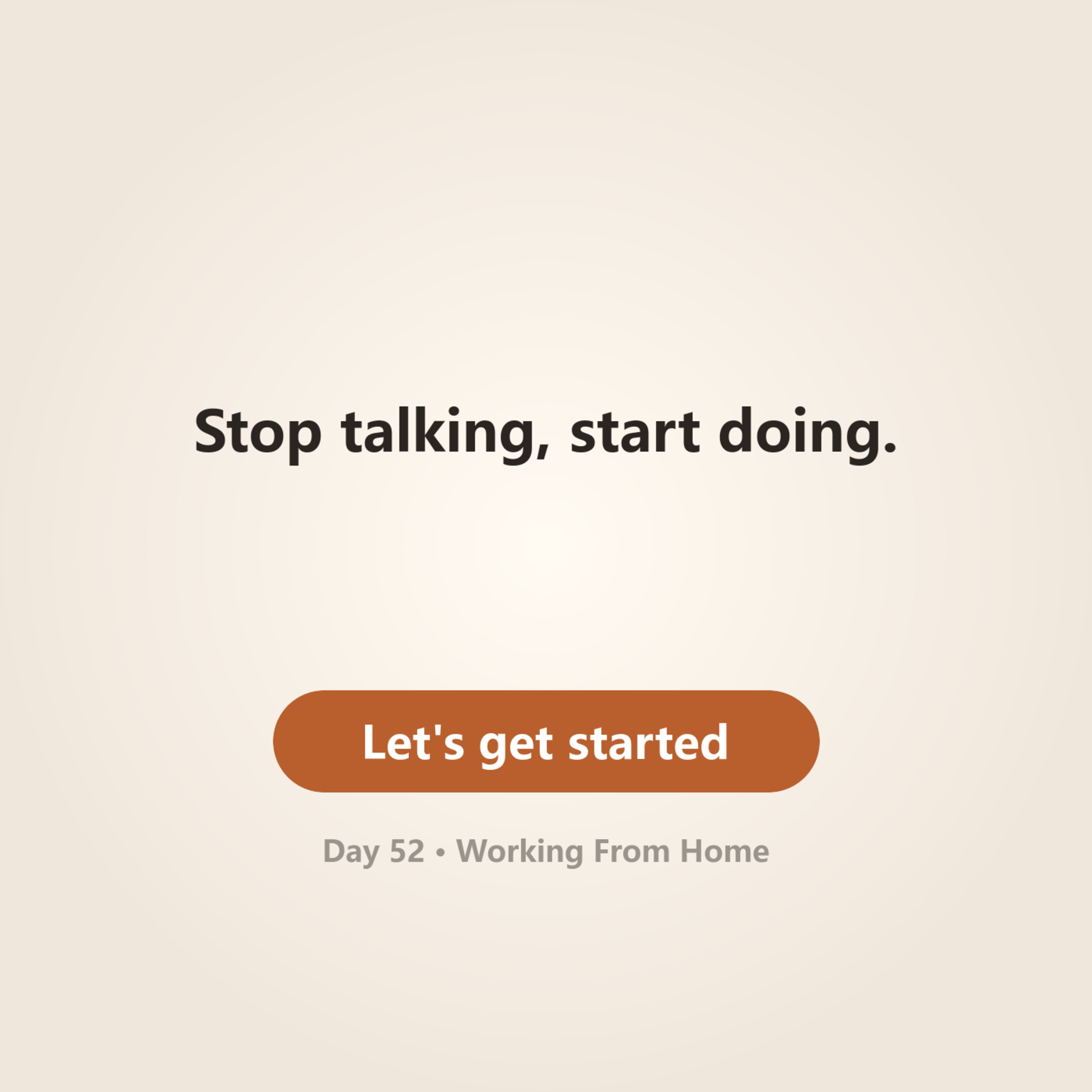 Day 52 · Working From Home episode artwork