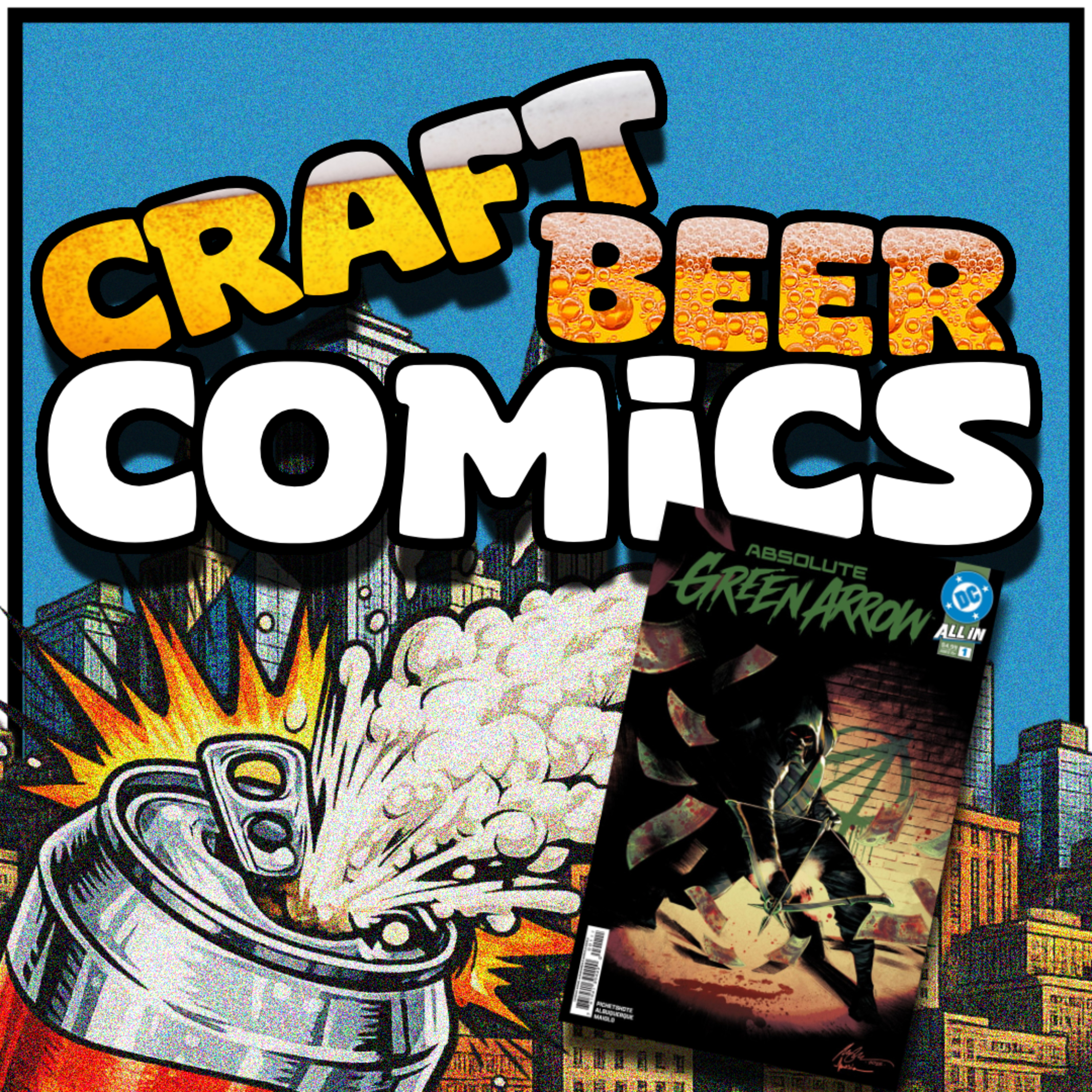 Absolute Green Arrow #1 and Brew York Coney episode artwork