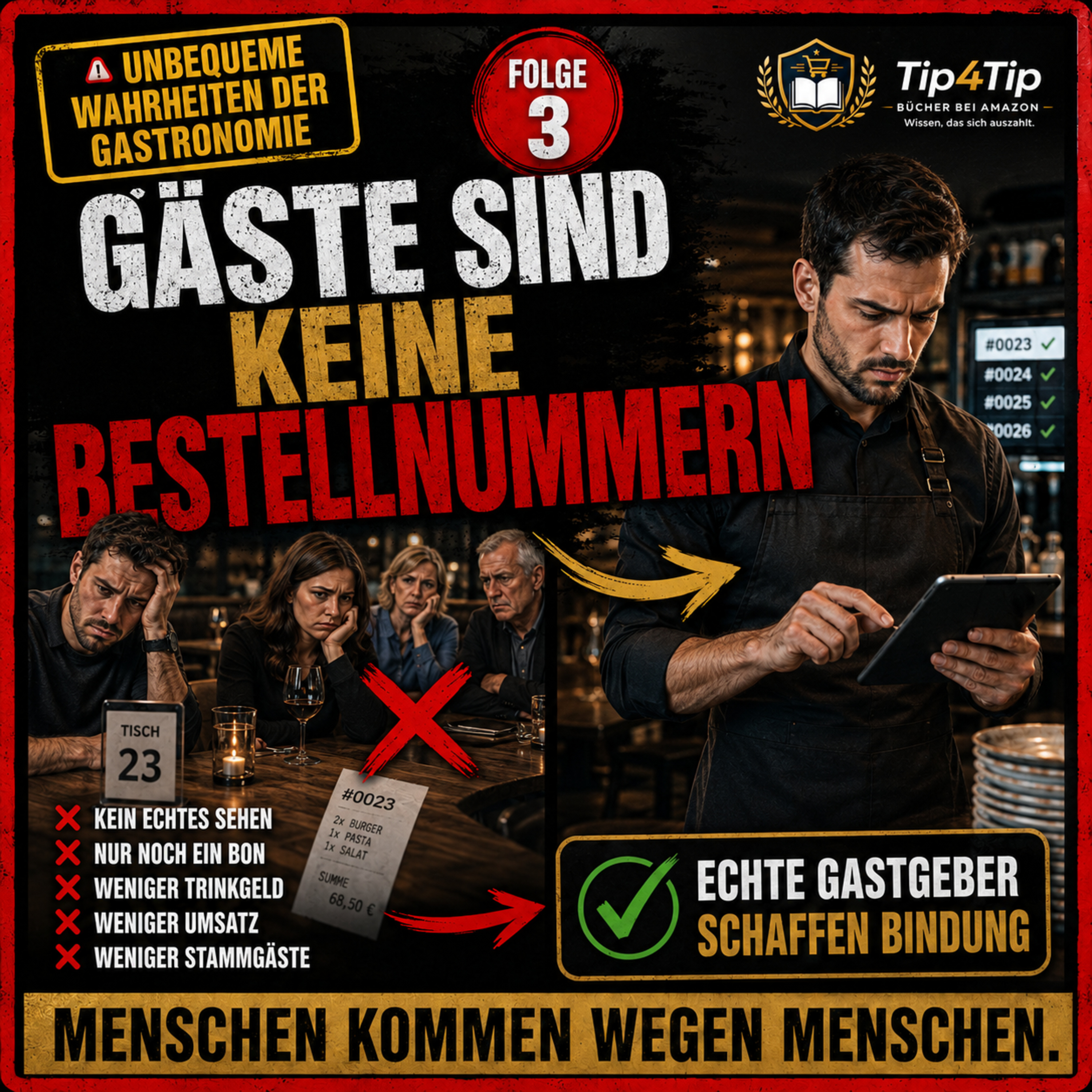 Gäste sind keine Bestellnummern: Warum persönlicher Service im Restaurant über Trinkgeld und Umsatz entscheidet episode artwork
