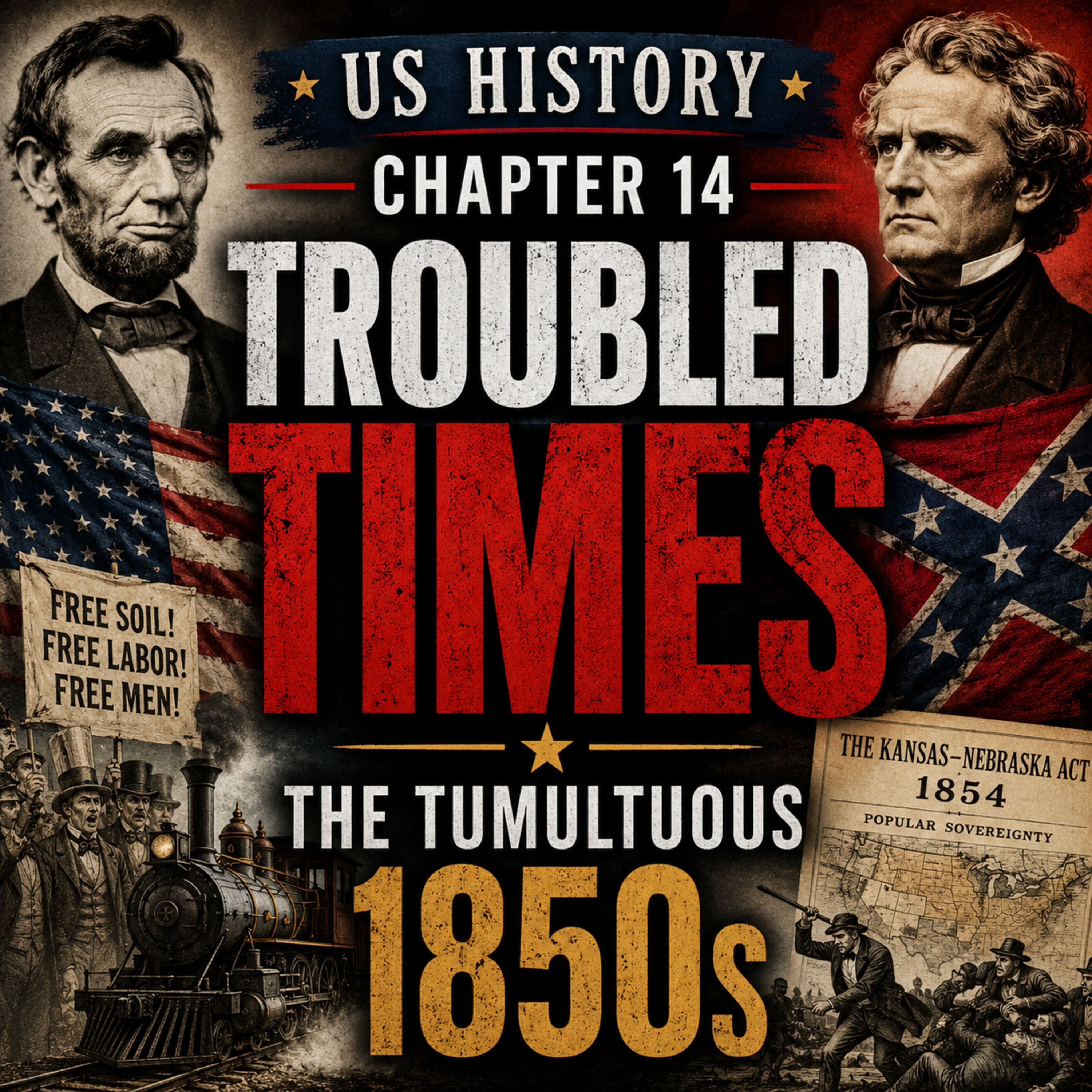 US History Chapter 14 Troubled Times the Tumultuous 1850s episode artwork