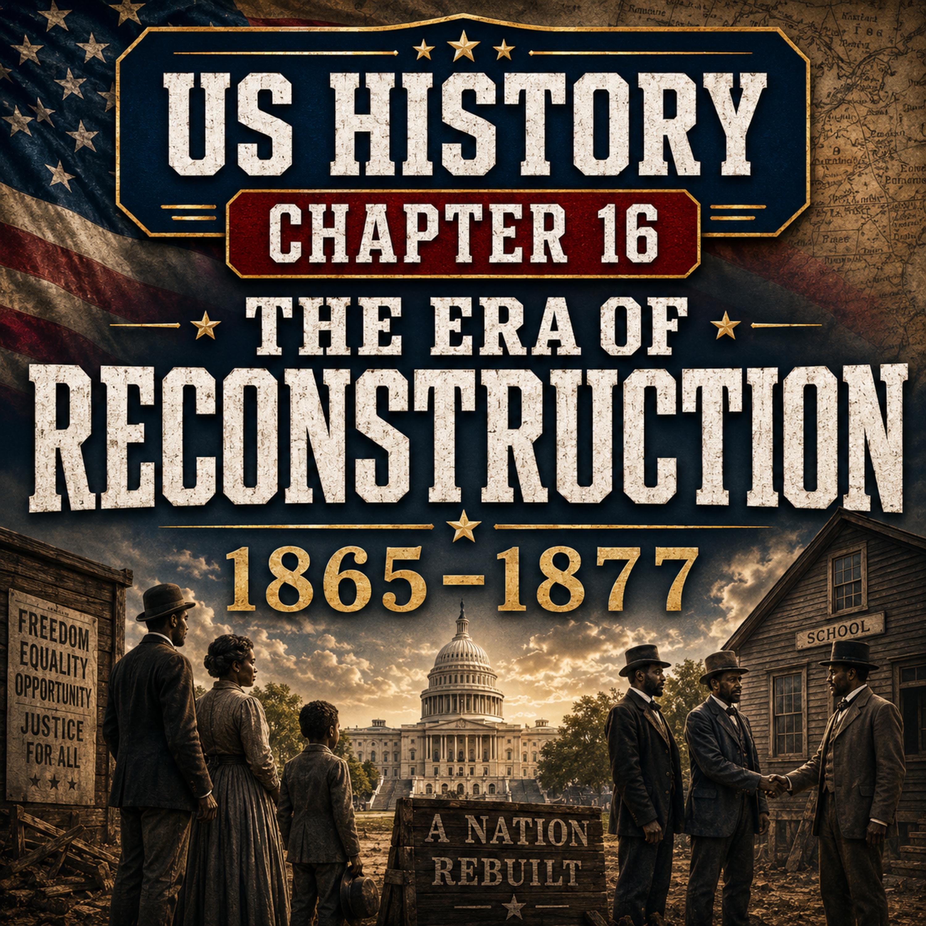 US History Chapter 16 The Era of Reconstruction 1865-1877 episode artwork