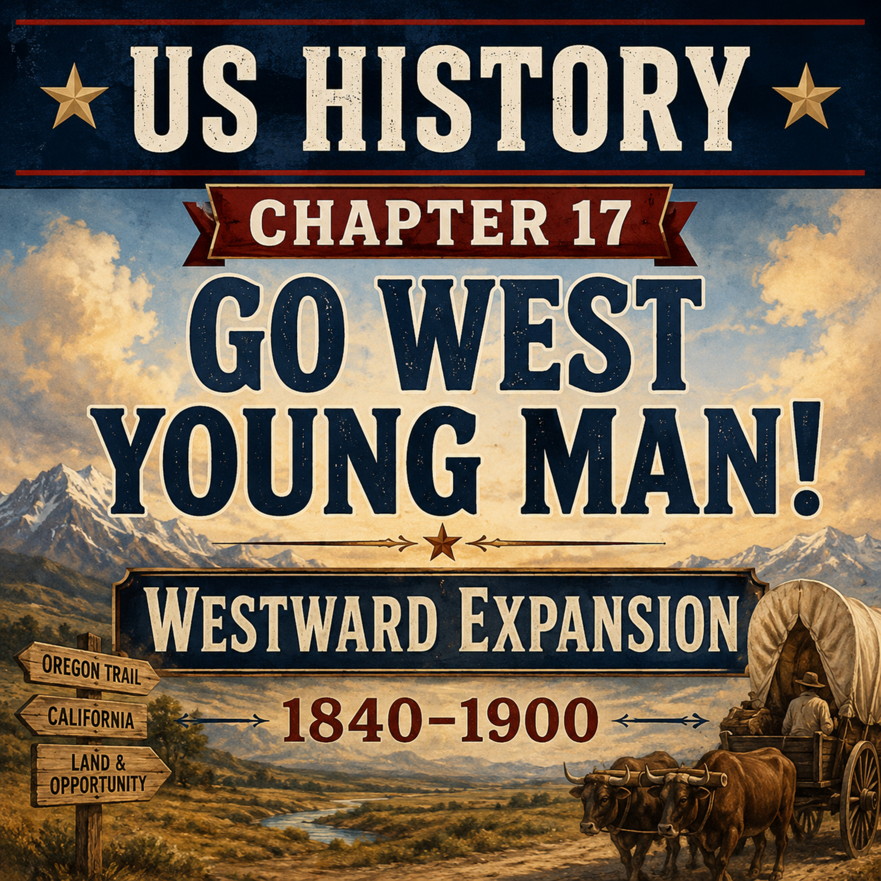US History Chapter 17 Go West Young Man! Westward Expansion 1840-1900 episode artwork