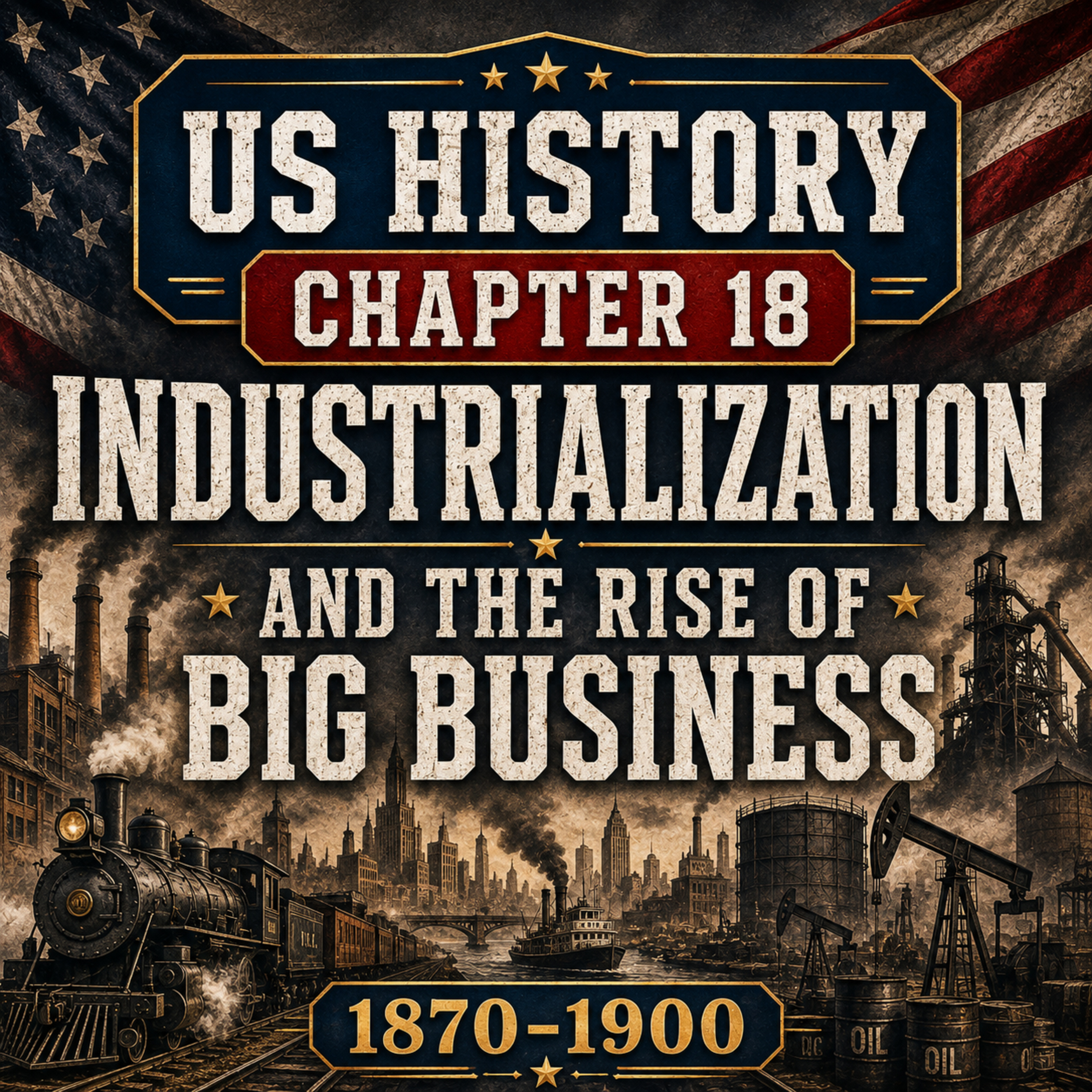 US History Chapter 18 Industrialization and the Rise of Big Business 1870-1900 episode artwork