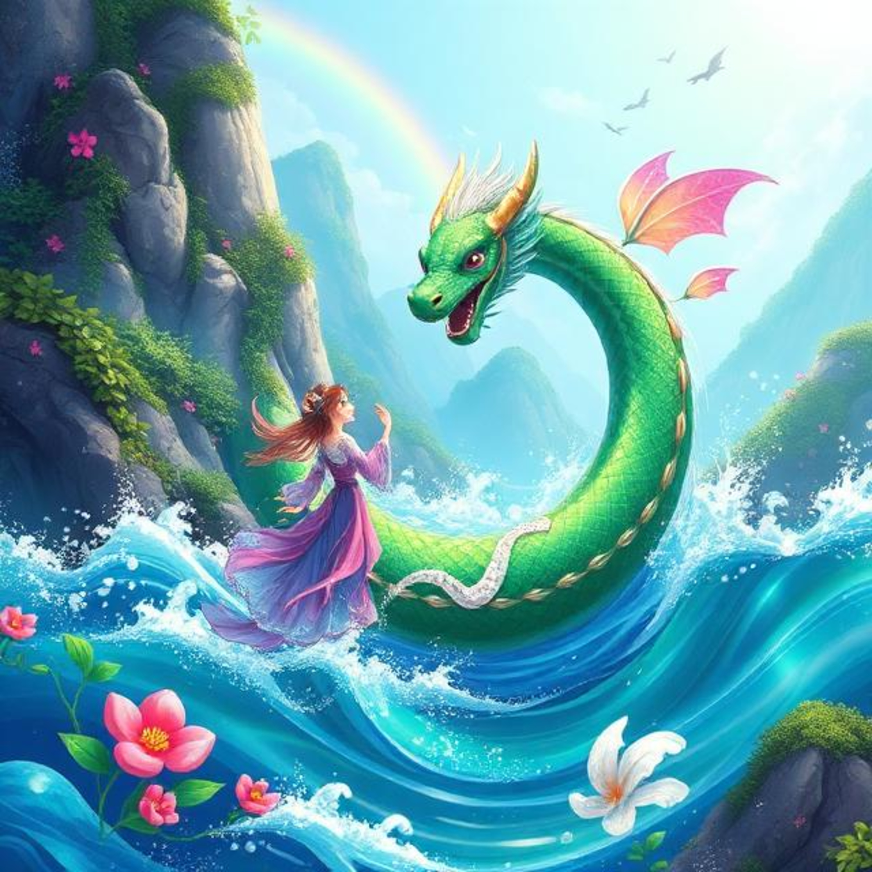 El rey dragón y el hada de las flores - Vietnam