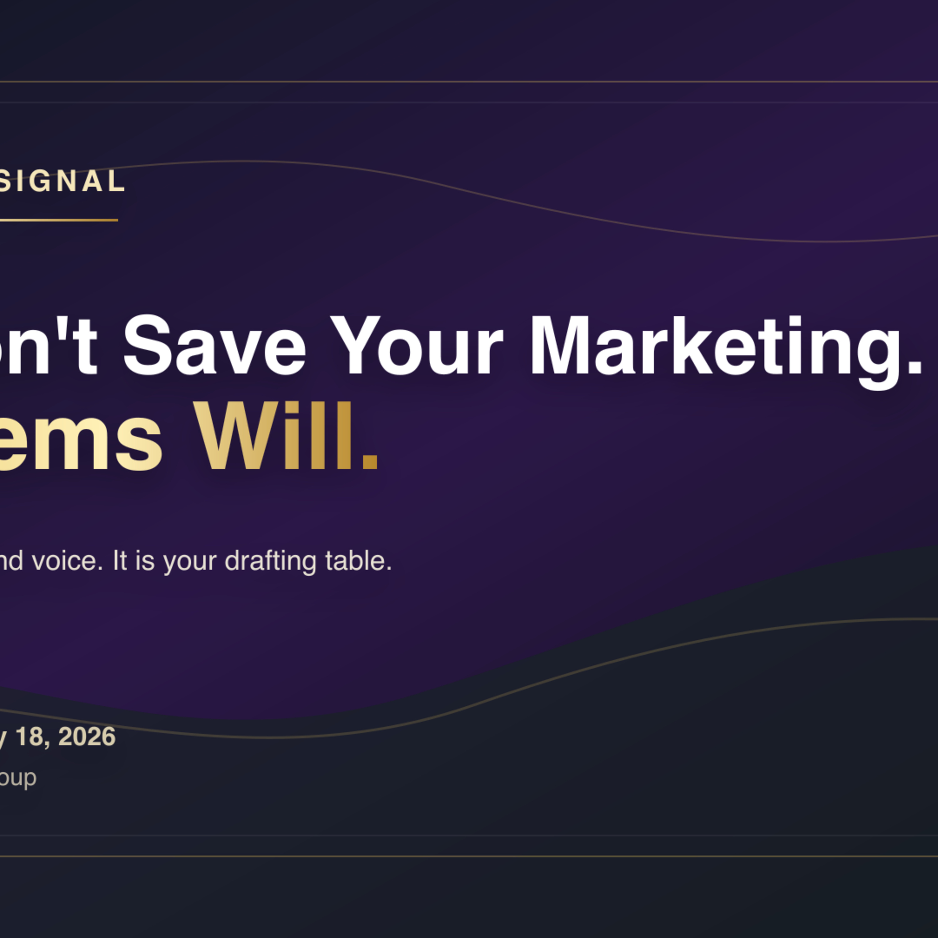 AI Won't Save Your Marketing. Systems Will. episode artwork