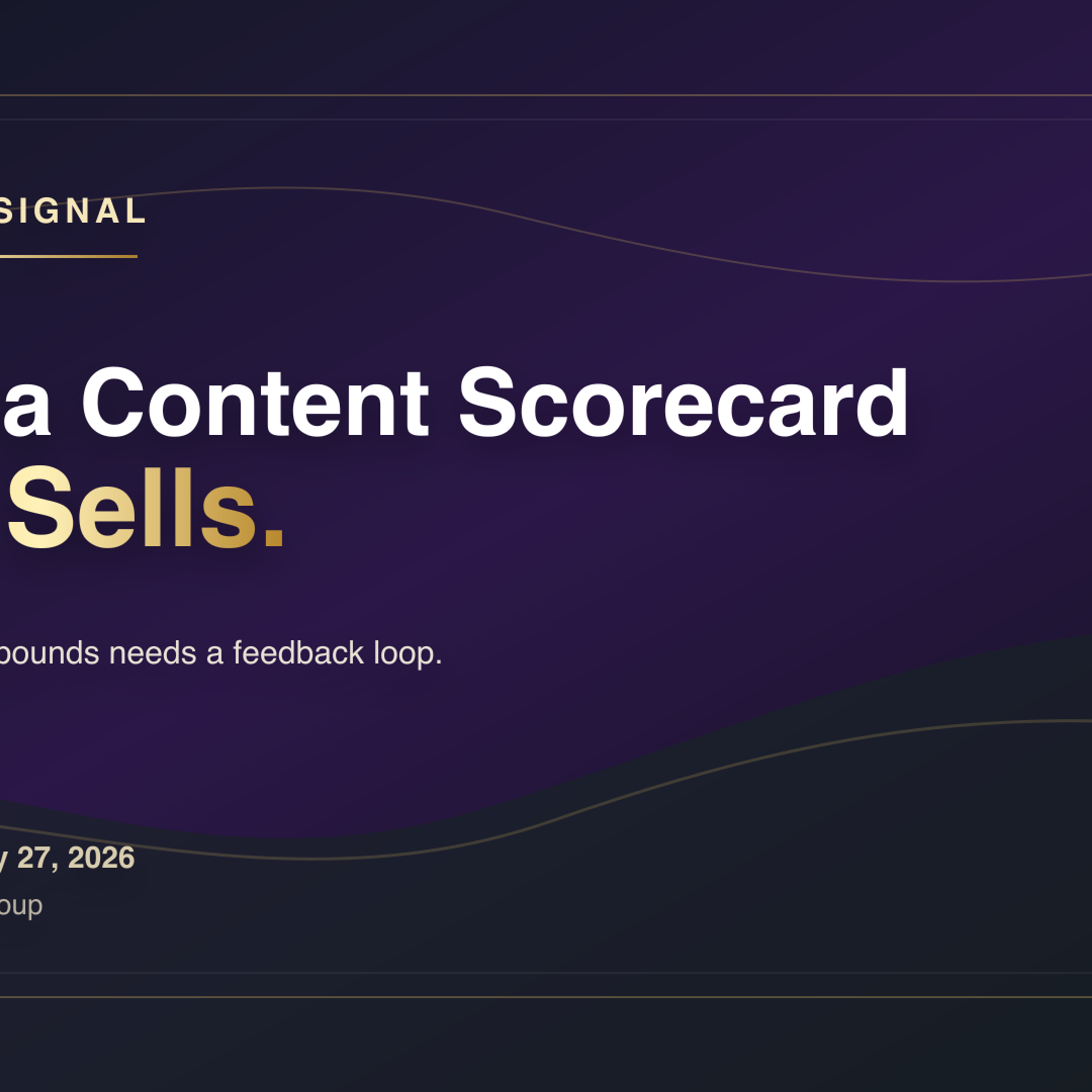 Build a Content Scorecard That Sells episode artwork