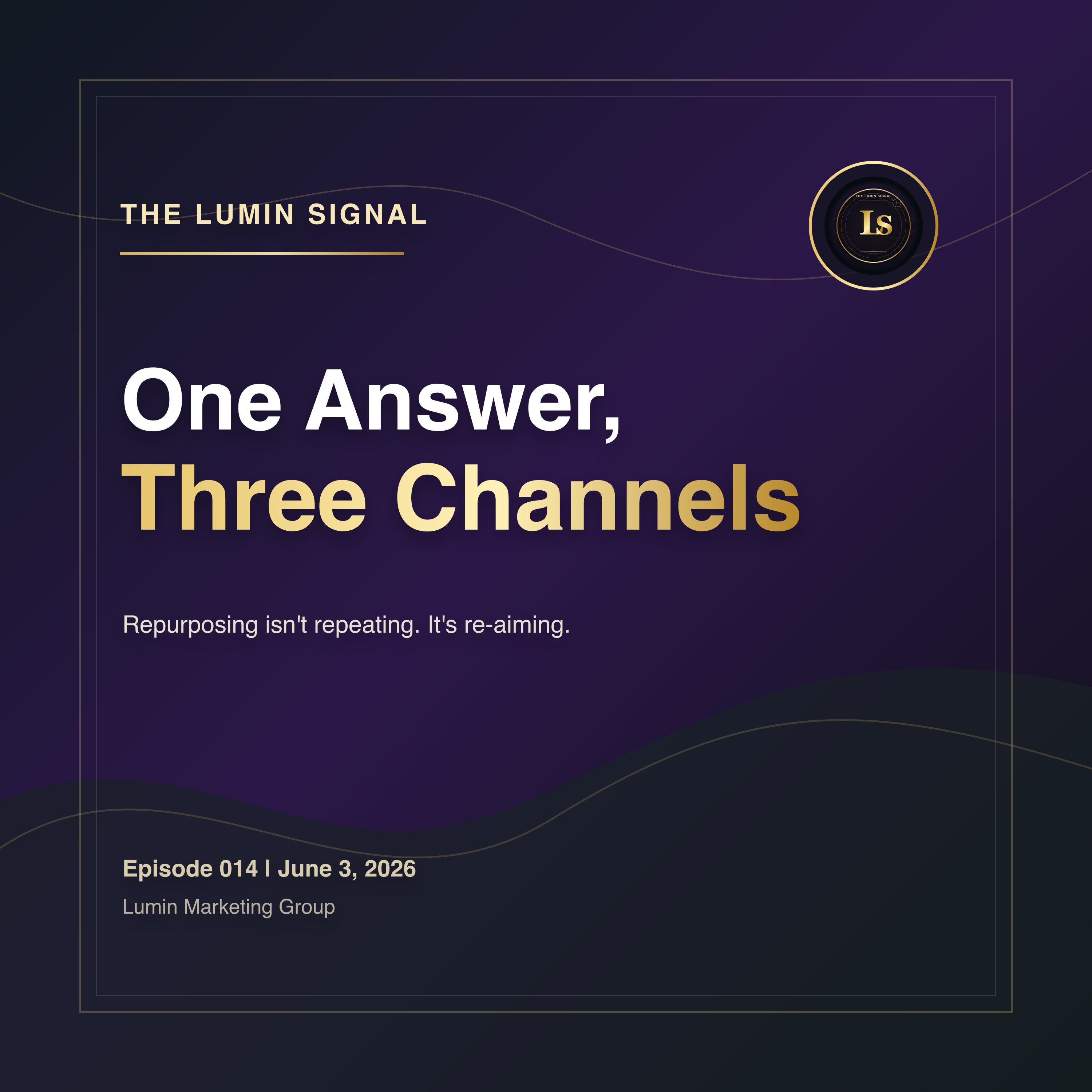 One Answer, Three Channels episode artwork