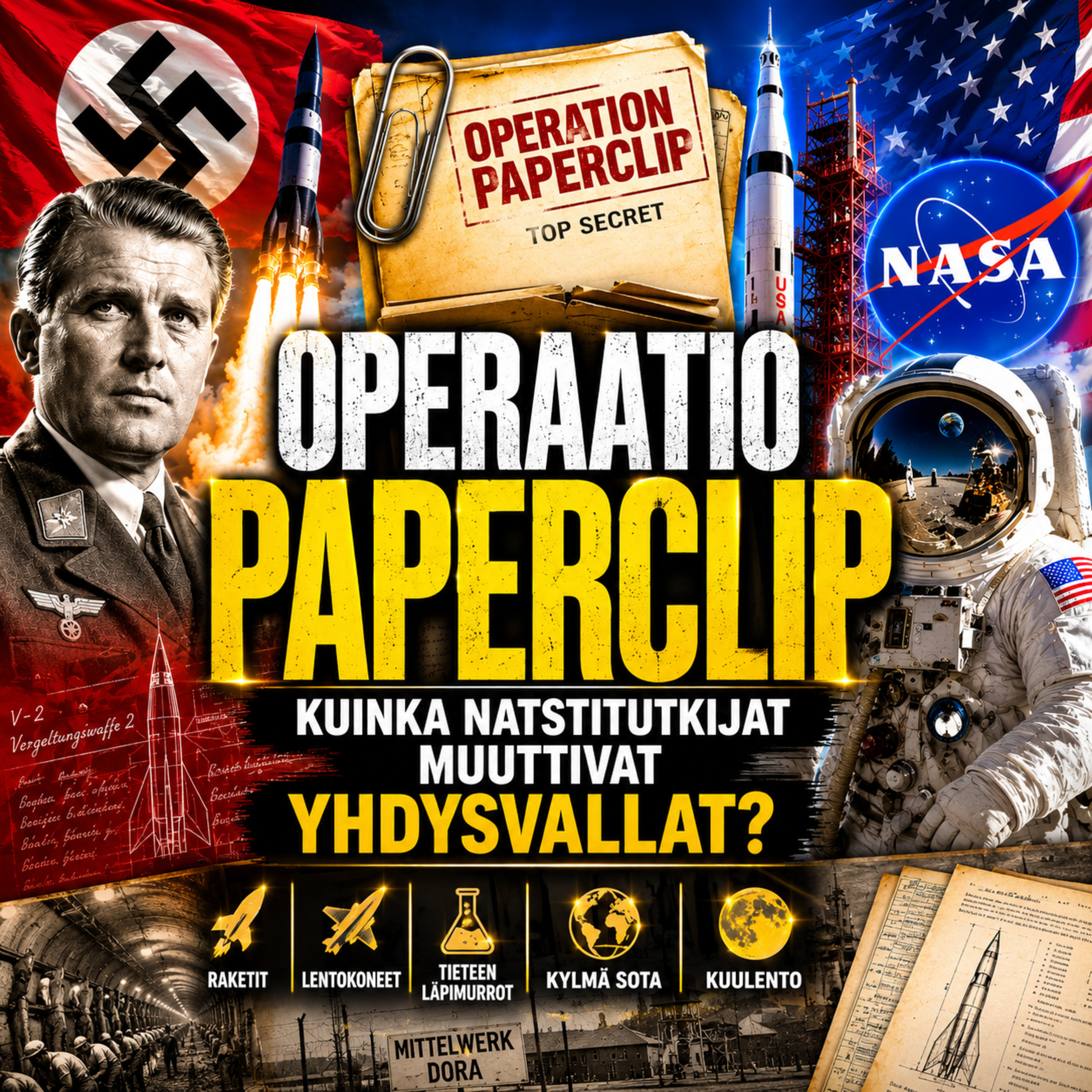Operaatio Paperclip – Kuinka natsitutkijat muuttivat Yhdysvallat? | Tiede ja tekniikka podcast
