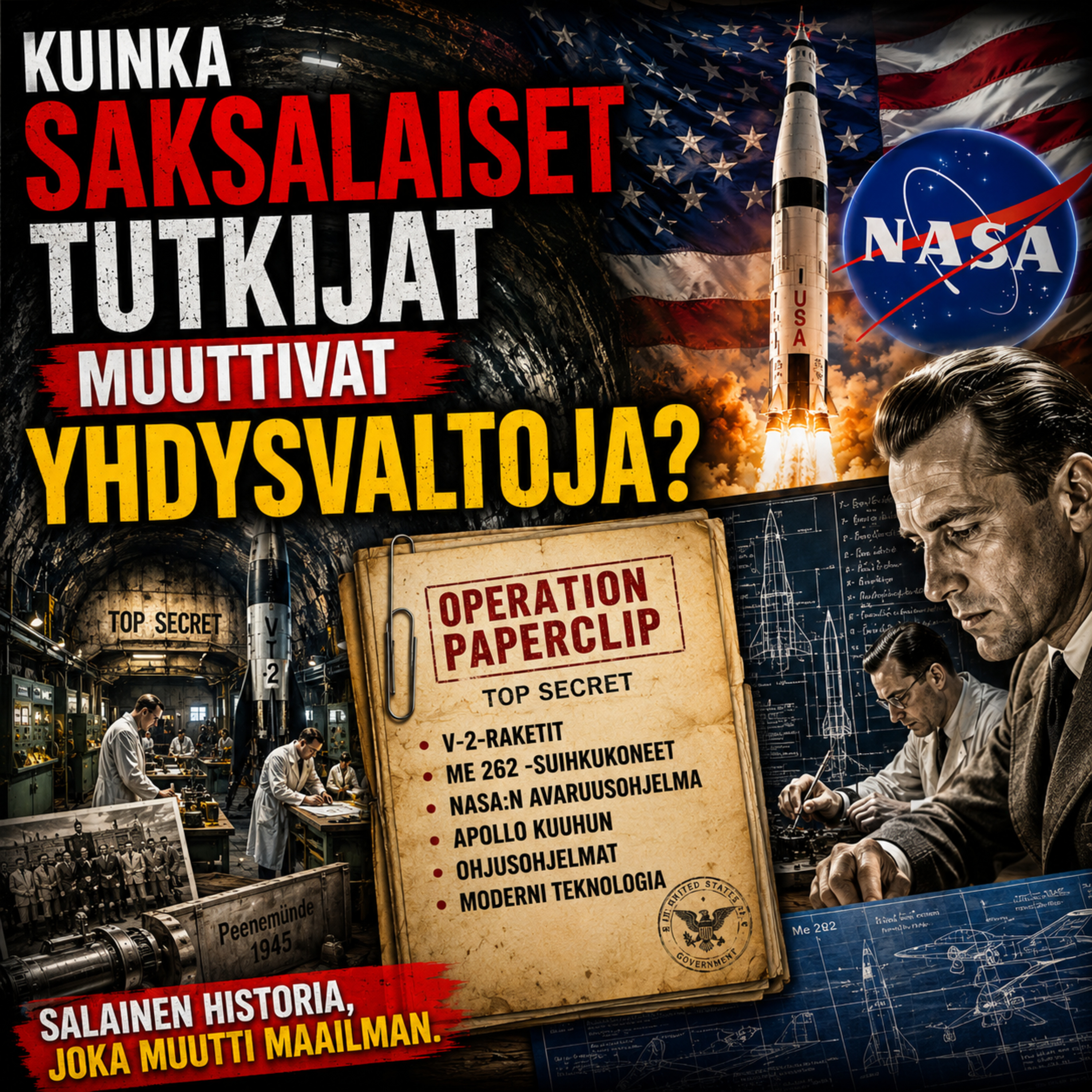Operaatio Paperclip – Kuinka saksalaistutkijat muuttivat Yhdysvallat? | Tiede ja tekniikka podcast