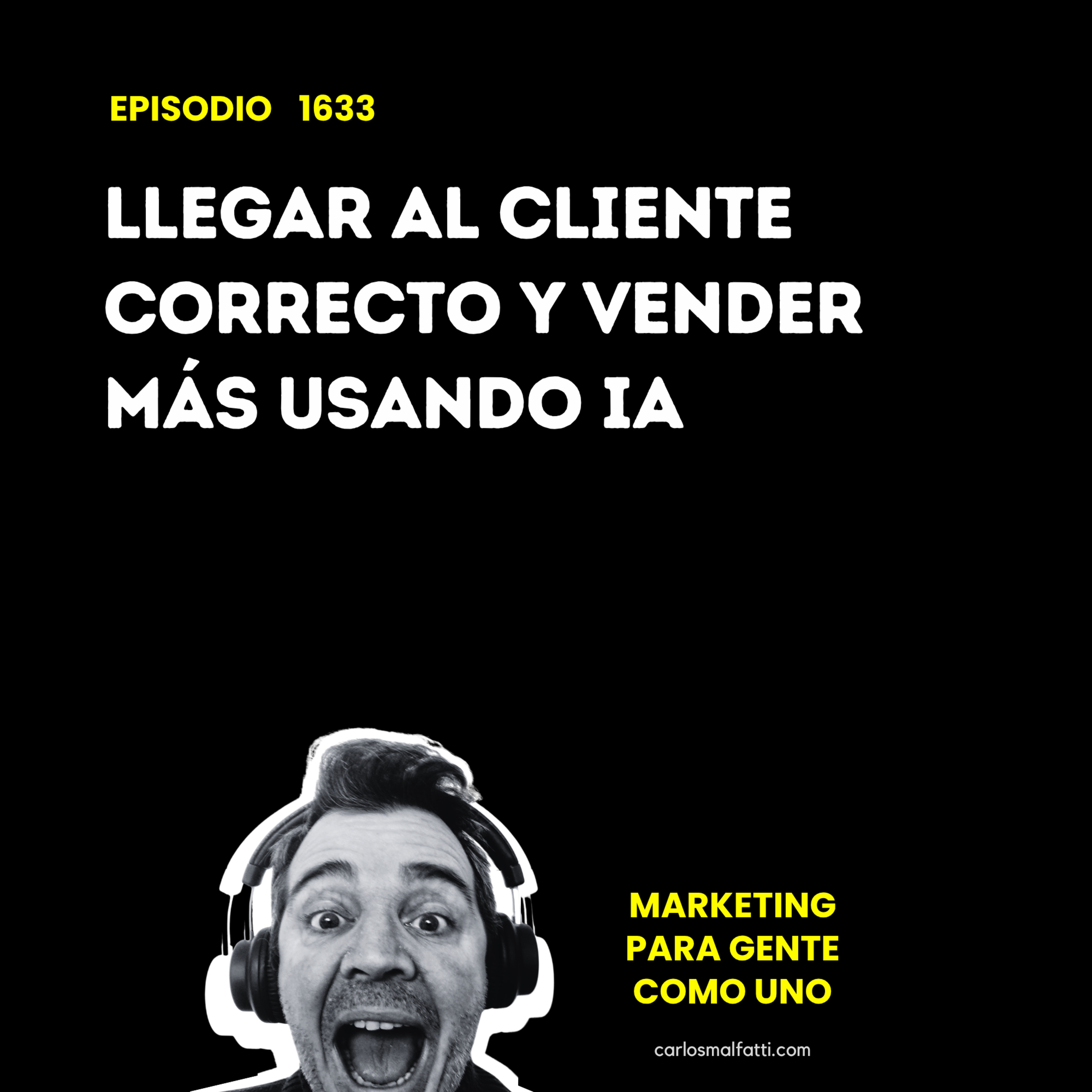 1633 Llegar al cliente correcto y vender más usando IA. episode artwork