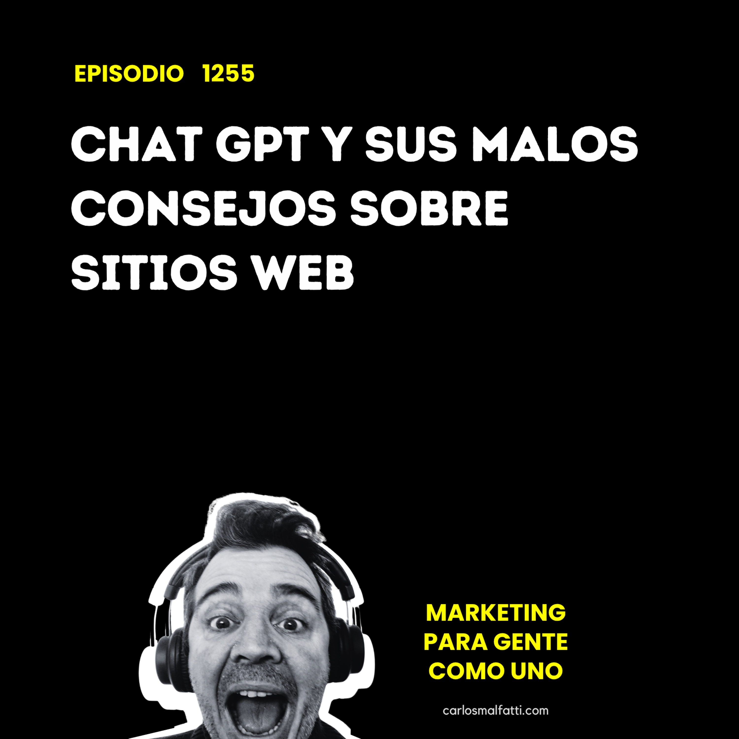 1255 Chat GPT y sus malos consejos sobre sitios web. episode artwork