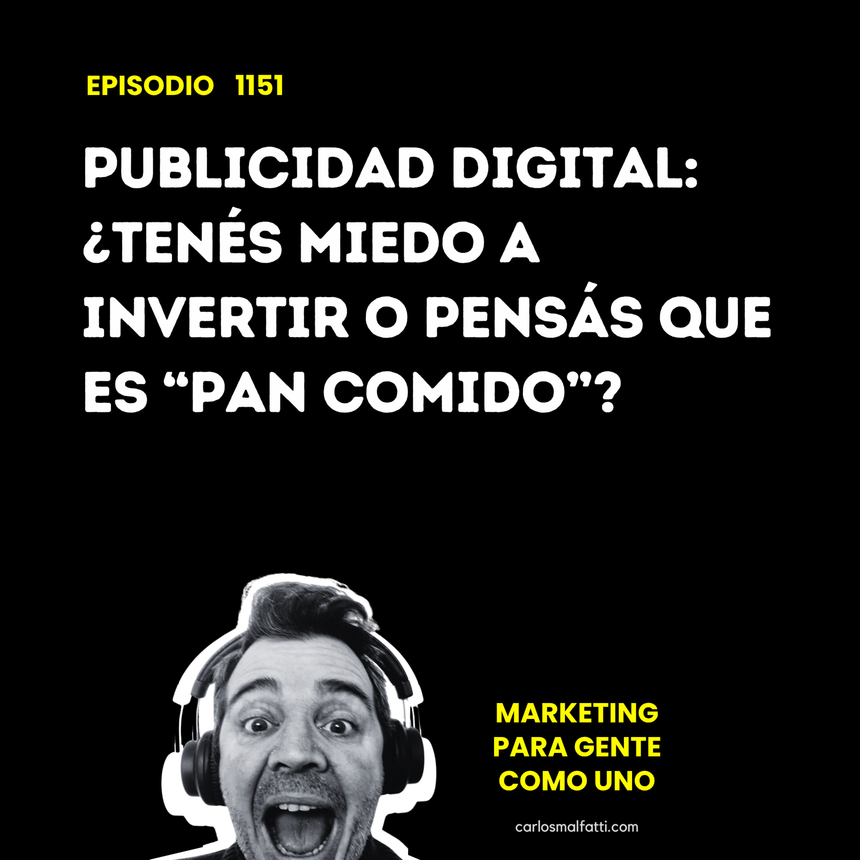 1151 Publicidad digital: ¿Tenés miedo a invertir o pensás que es “pan comido”? episode artwork