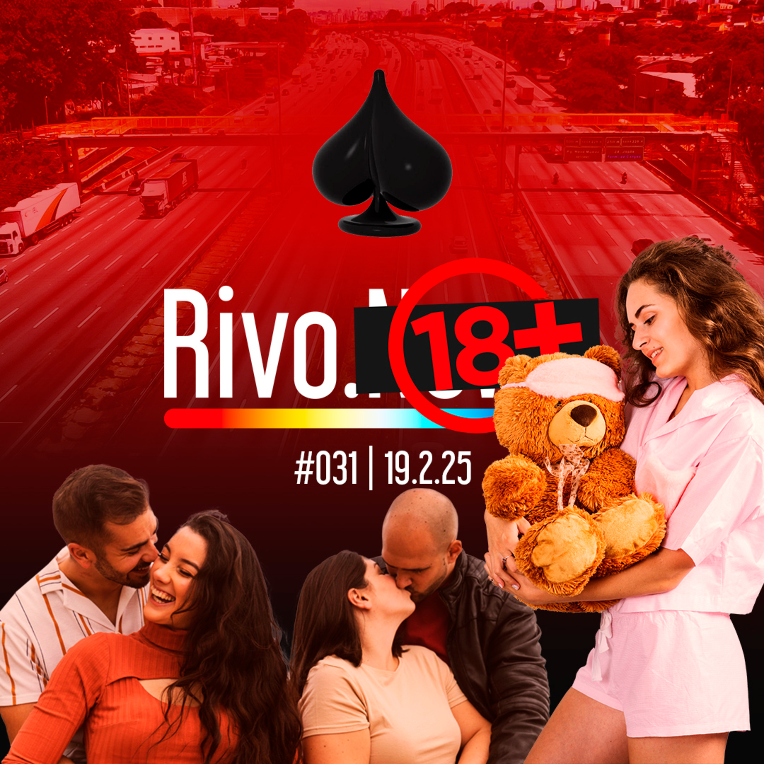 CASAL NA VIA DUTRA, SWING NO RJ, MEMBRO COMFY E BRINQUEDINHO PRESO | Rivo18+ #031 - 19/02 episode artwork