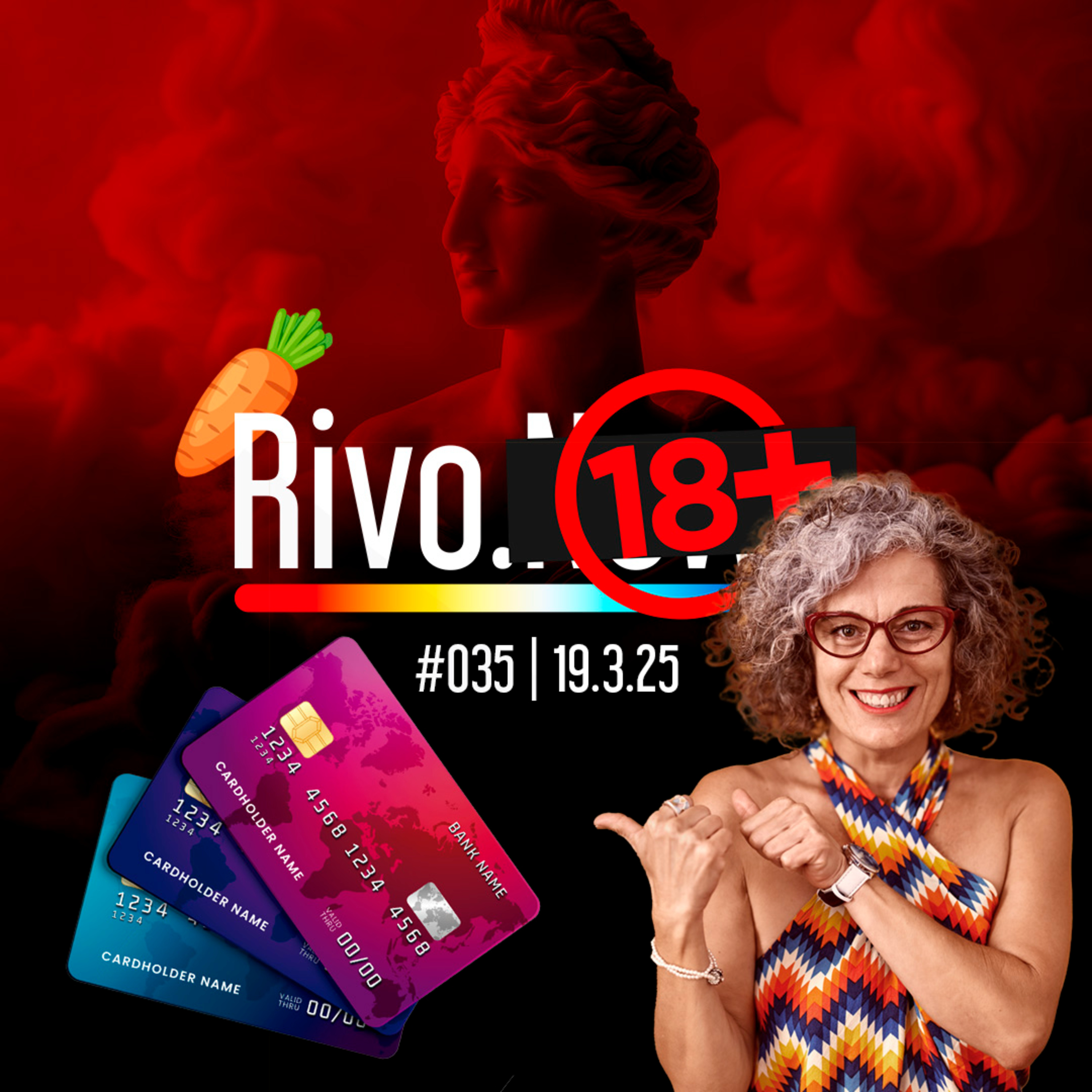 MICROPÊNIS, HIPERGAMIA, MULHERES MAIS VELHAS E ENCONTRO COM UMA DEUSA | Rivo18+ #035 - 19/03 episode artwork