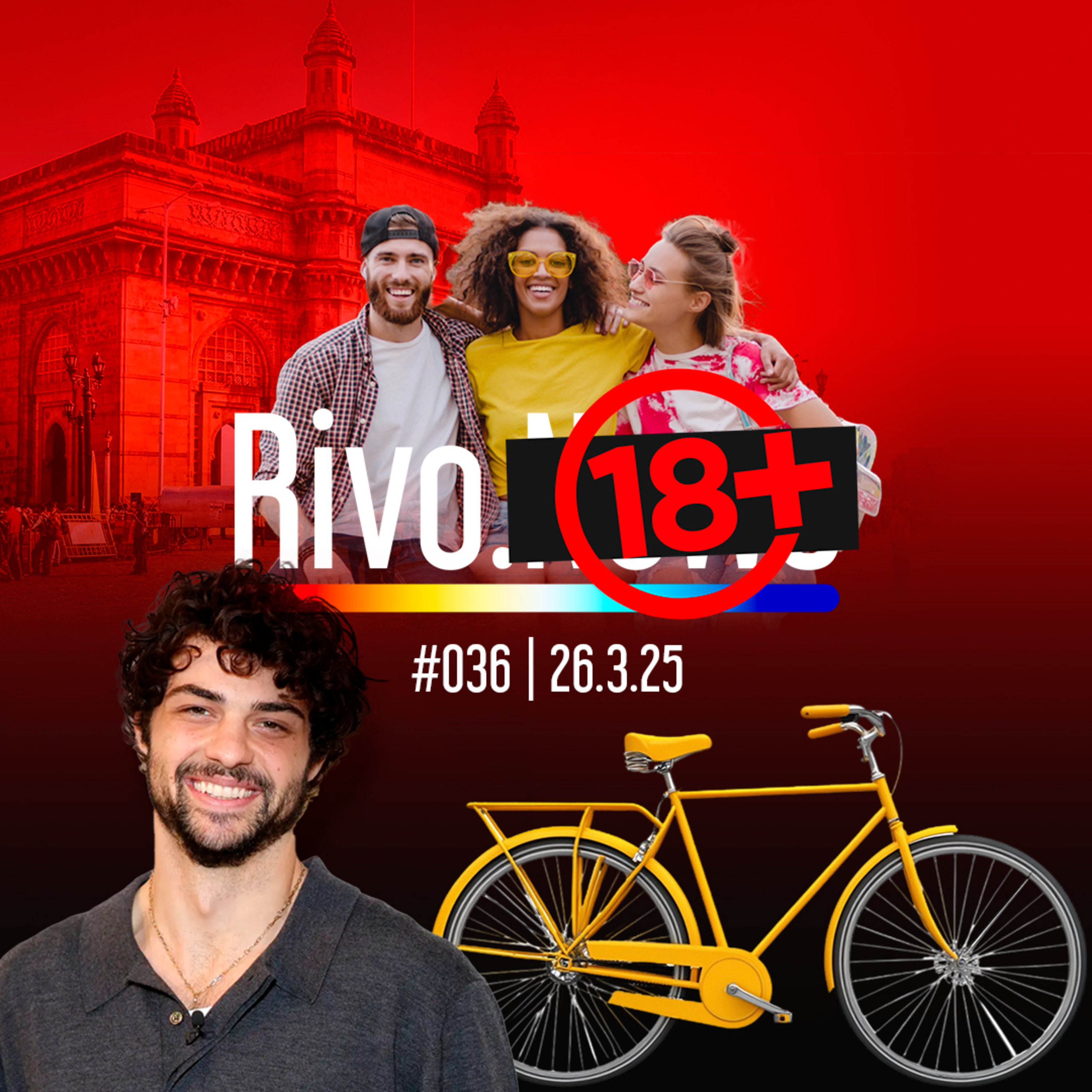 PEDALADA PELADA, CIDADE DO AMOR, ROMANCE ENTRE PRIMOS E O RECRUTA | Rivo18+ #036 - 26/03 episode artwork