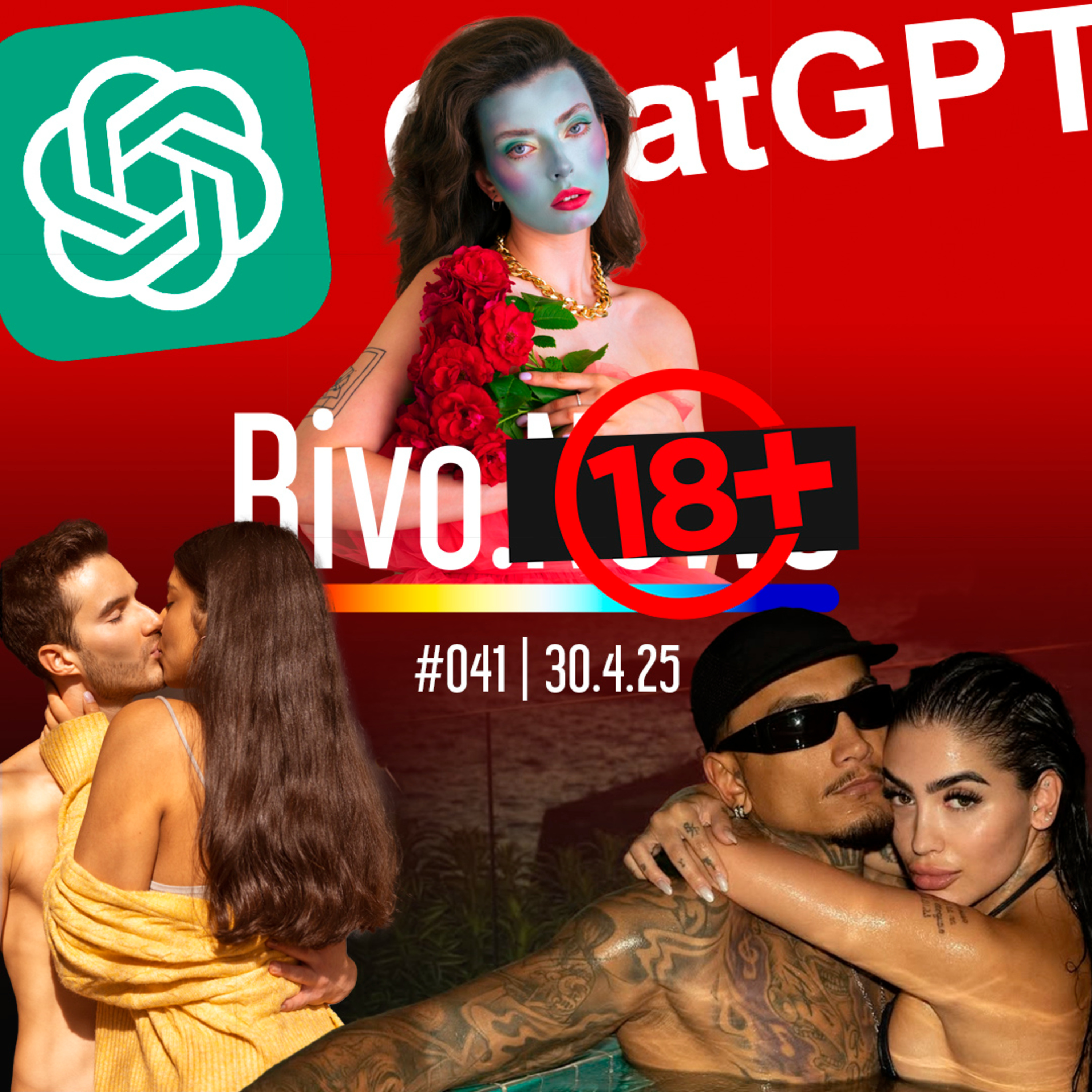 MC MIRELLA + DYNHO, FILTROS EXAGERADOS, CHATGPT TERAPEUTA E SINAIS SOBRE SEXO | Rivo18+ #041 - 30/04 episode artwork