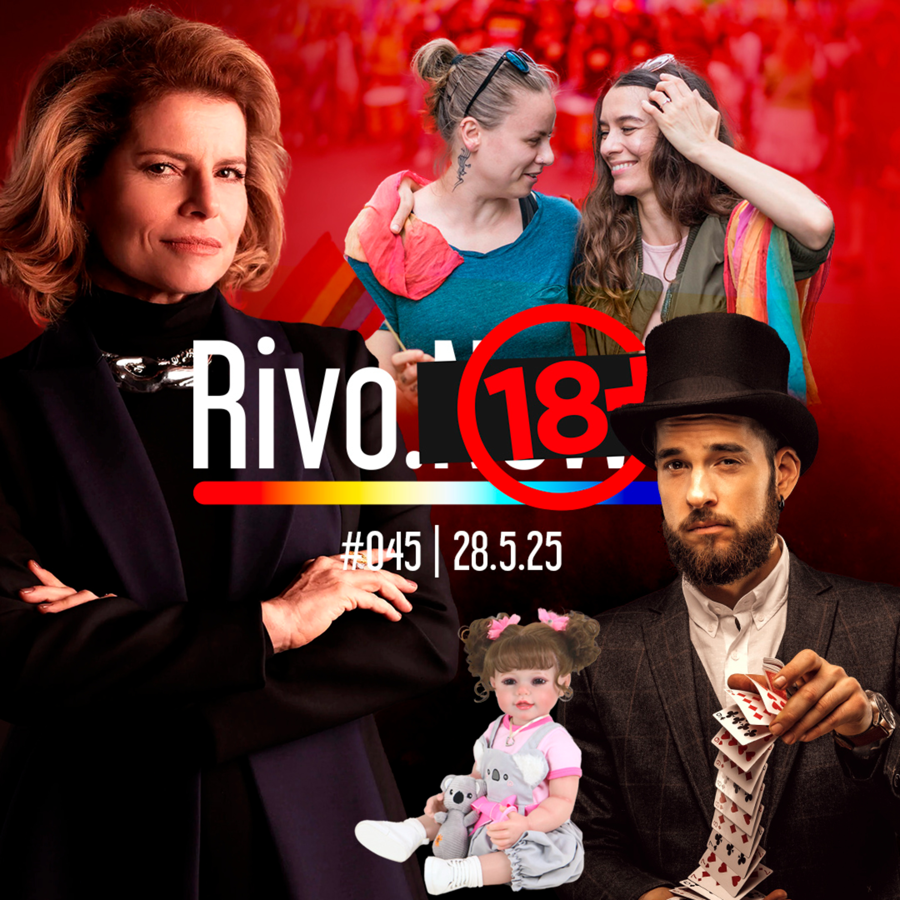 TARA EM ODETE ROITMAN, MÁGICO AMADOR, FEBRE REBORN E CASAMENTOS GAYS EM ALTA | Rivo18+ #045 - 28/05 episode artwork