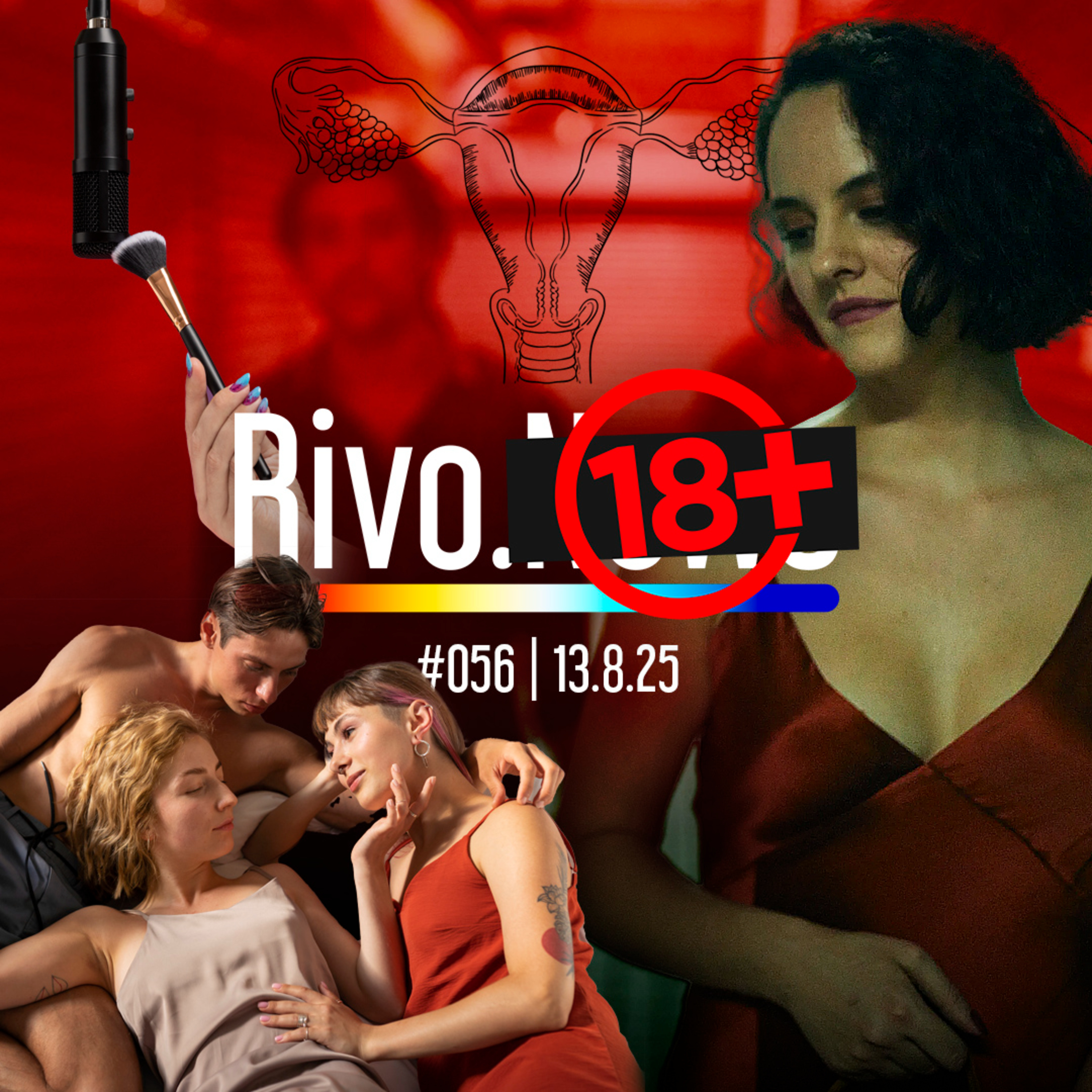 ORGASMO GUIADO, AMOR LIVRE, TERMINAÇÕES NERVOSAS E NOVO EMMANUELLE | Rivo18+ #056 - 13/08 episode artwork