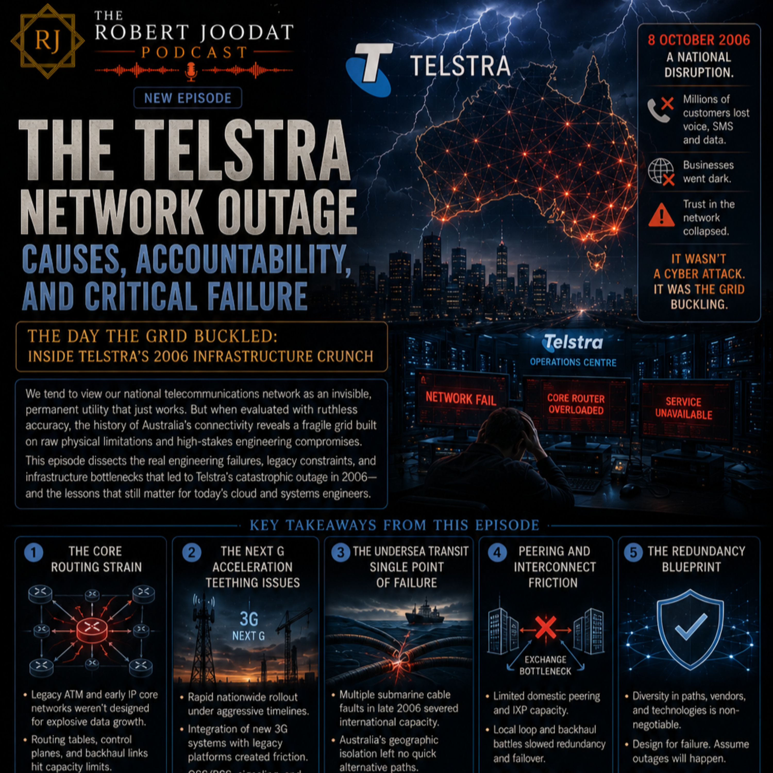 The Telstra Network Outage Causes, Accountability, and Critical Failures ​📞🇦🇺  episode artwork