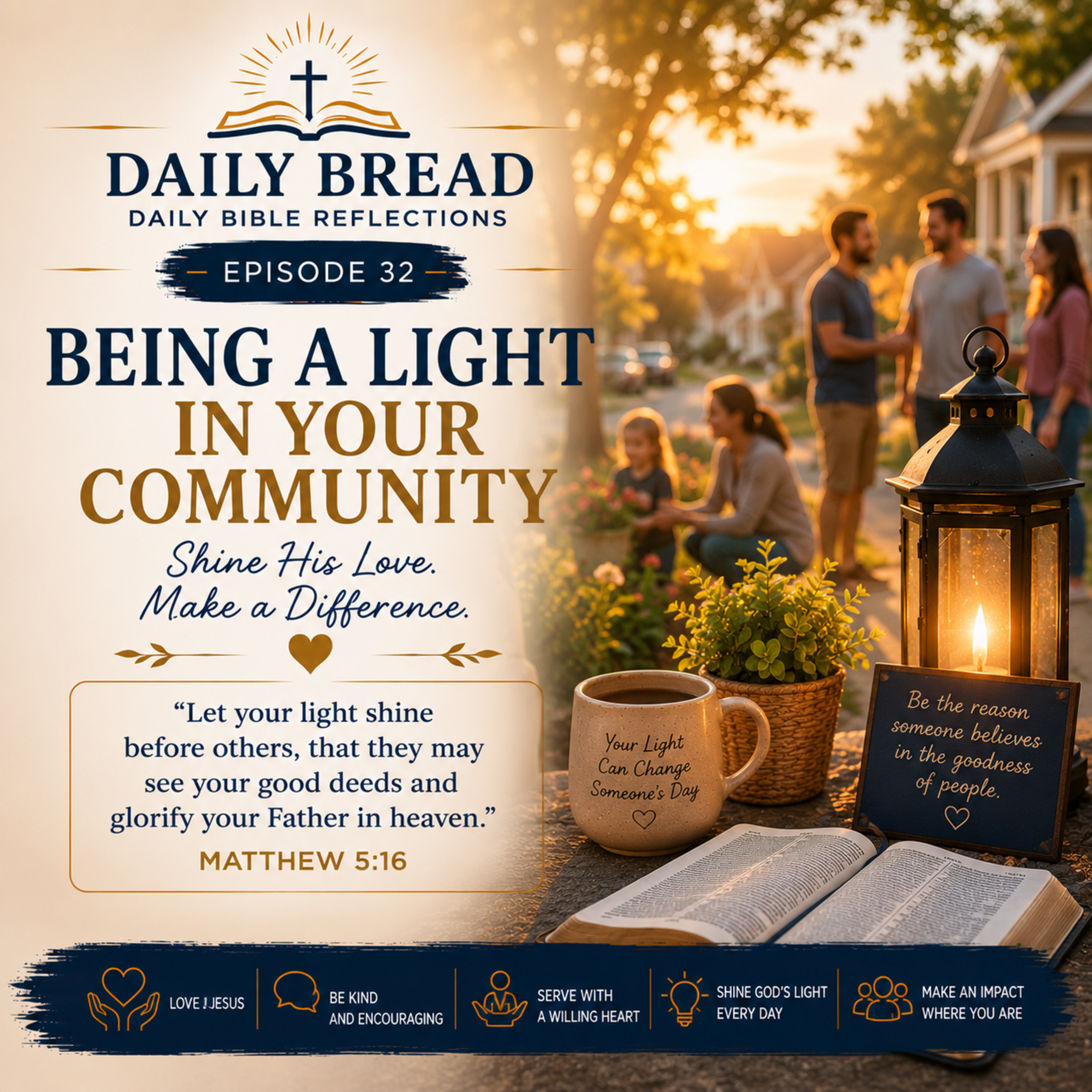 Being a Light in Your Community (Shine Where God Has Planted You) episode artwork