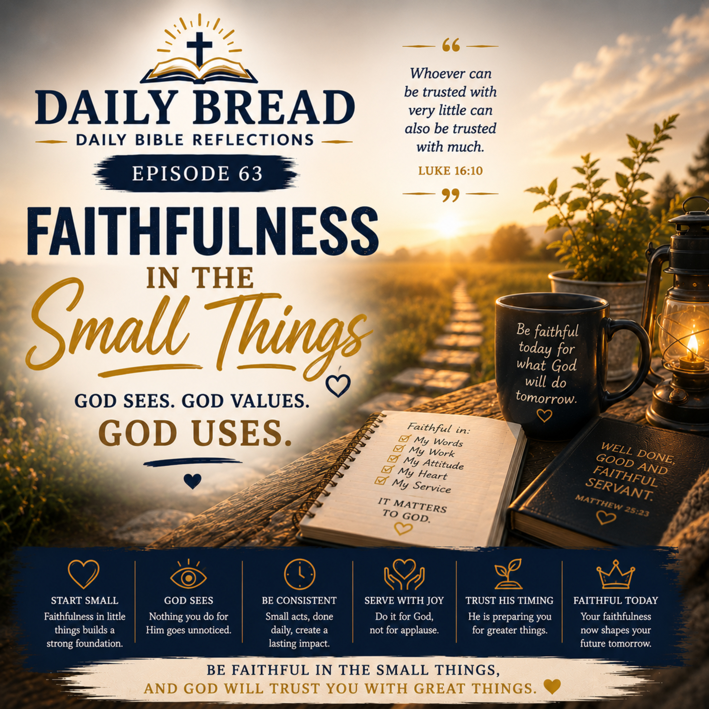 Faithfulness in the Small Things episode artwork