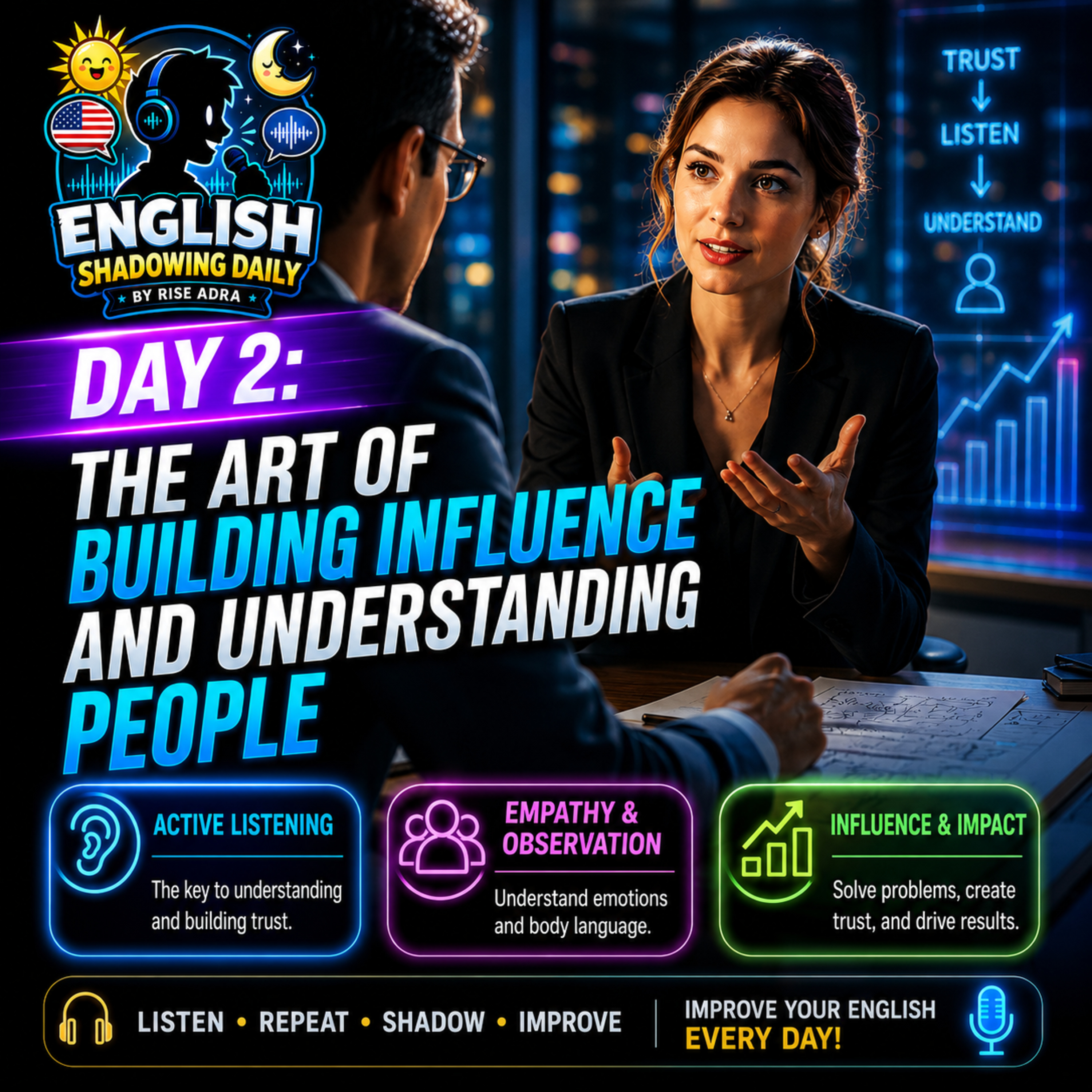 DAY 2 - SHADOWING DAILY | The Art of Building Influence and Understanding People episode artwork