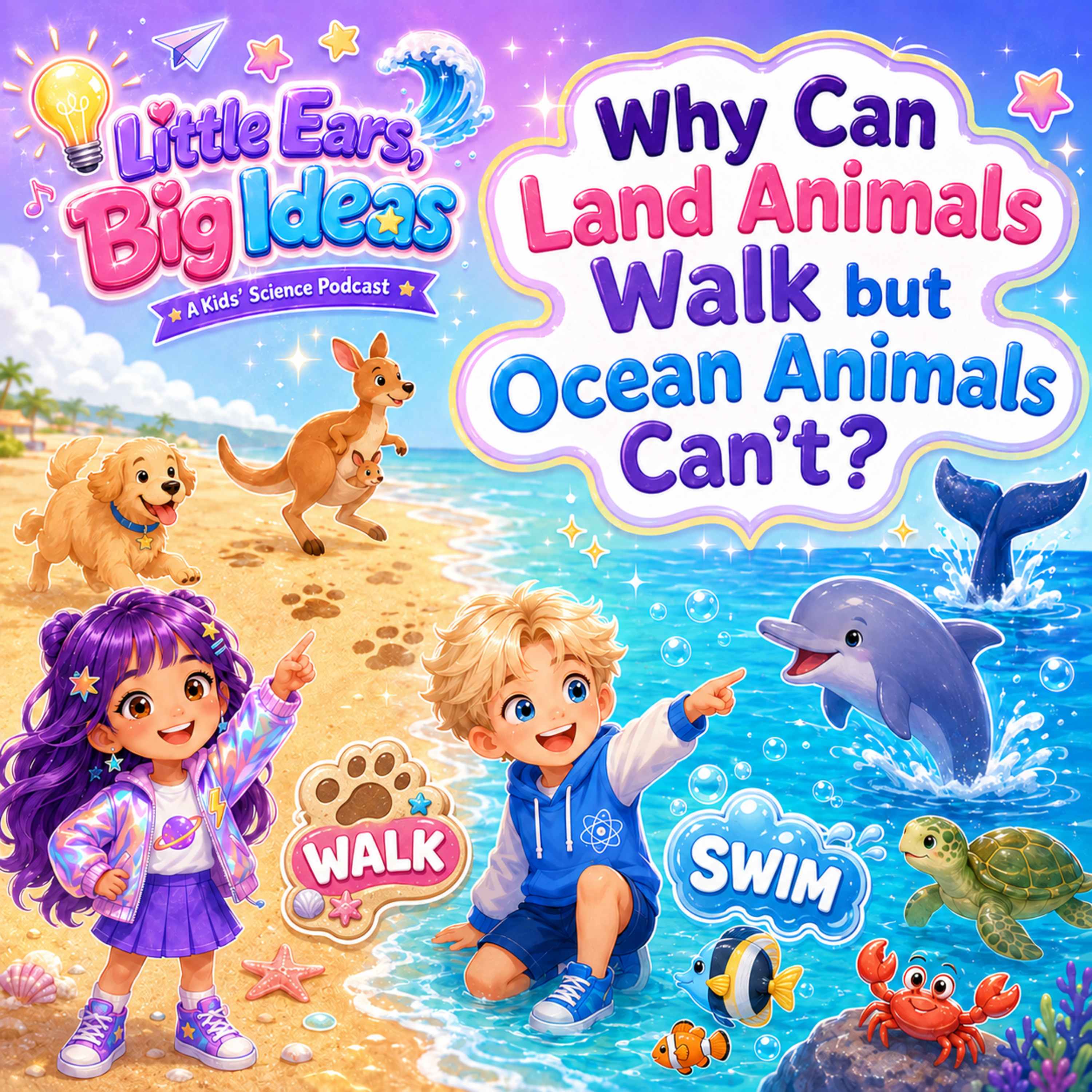 Ep30. Why can land animals walk, but ocean animals can't? episode artwork