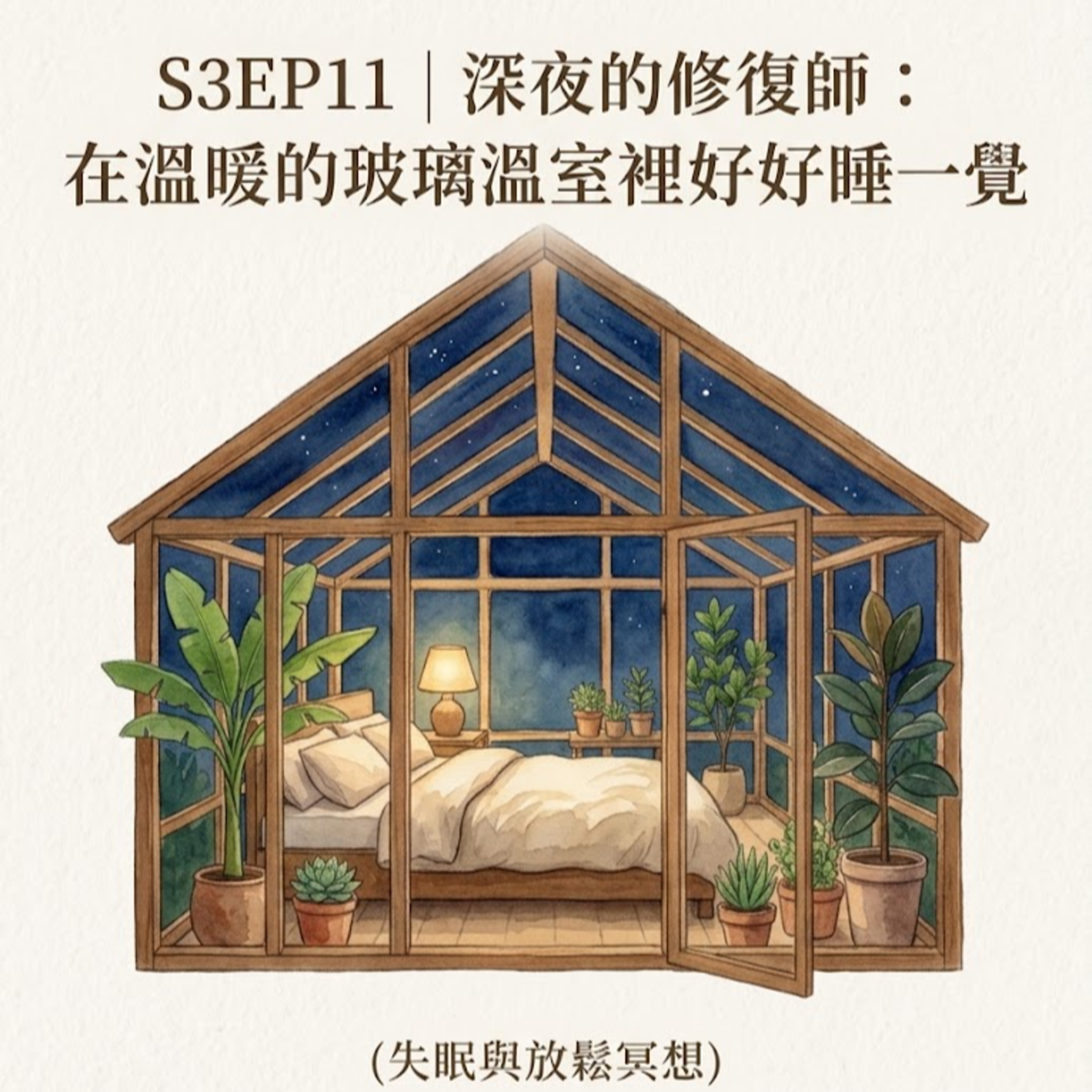 S3EP11 |深夜的修復師:在溫暖的玻璃溫室裡好好睡一覺(失眠與放鬆冥想) episode artwork