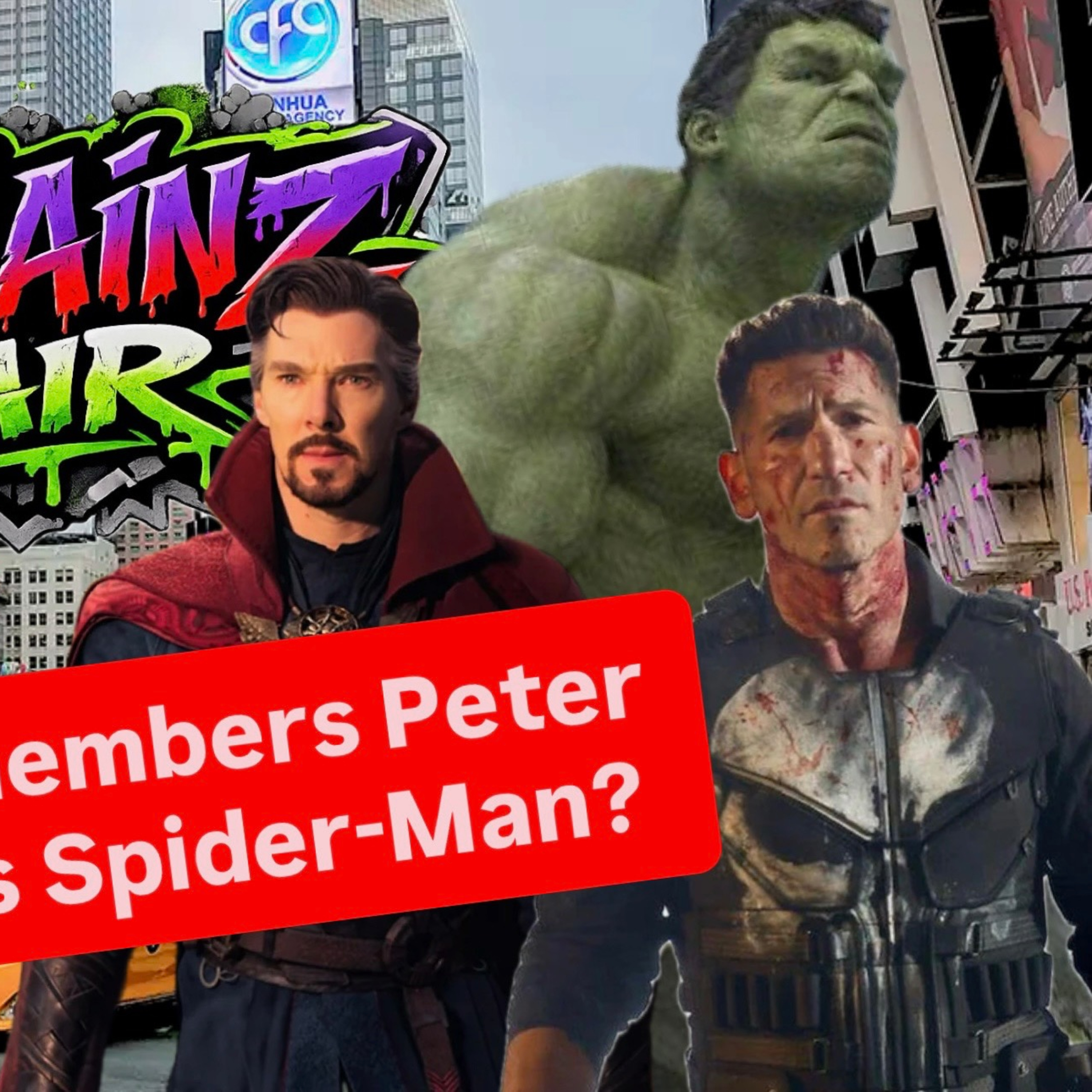 Who is the mystery character who still remembers?! Spidermanbrandnewday Punisher Hulk Drstrange Geek News episode artwork